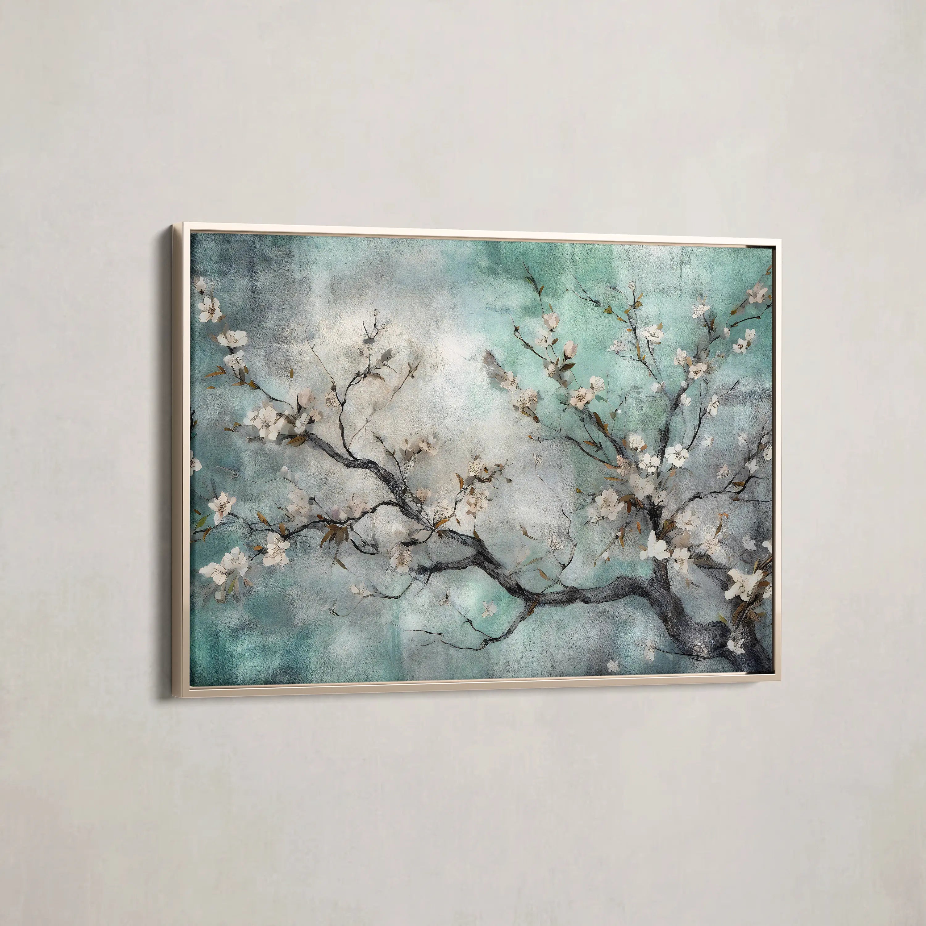 Floral Canvas Wall Art WAD009-F 90 x 60 cm / Stretched on hidden frame