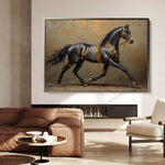 Horses 009 Canvas Art 90 x 60 cm / Stretched on hidden frame