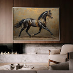 Horses 009 Canvas Art 90 x 60 cm / Stretched on hidden frame