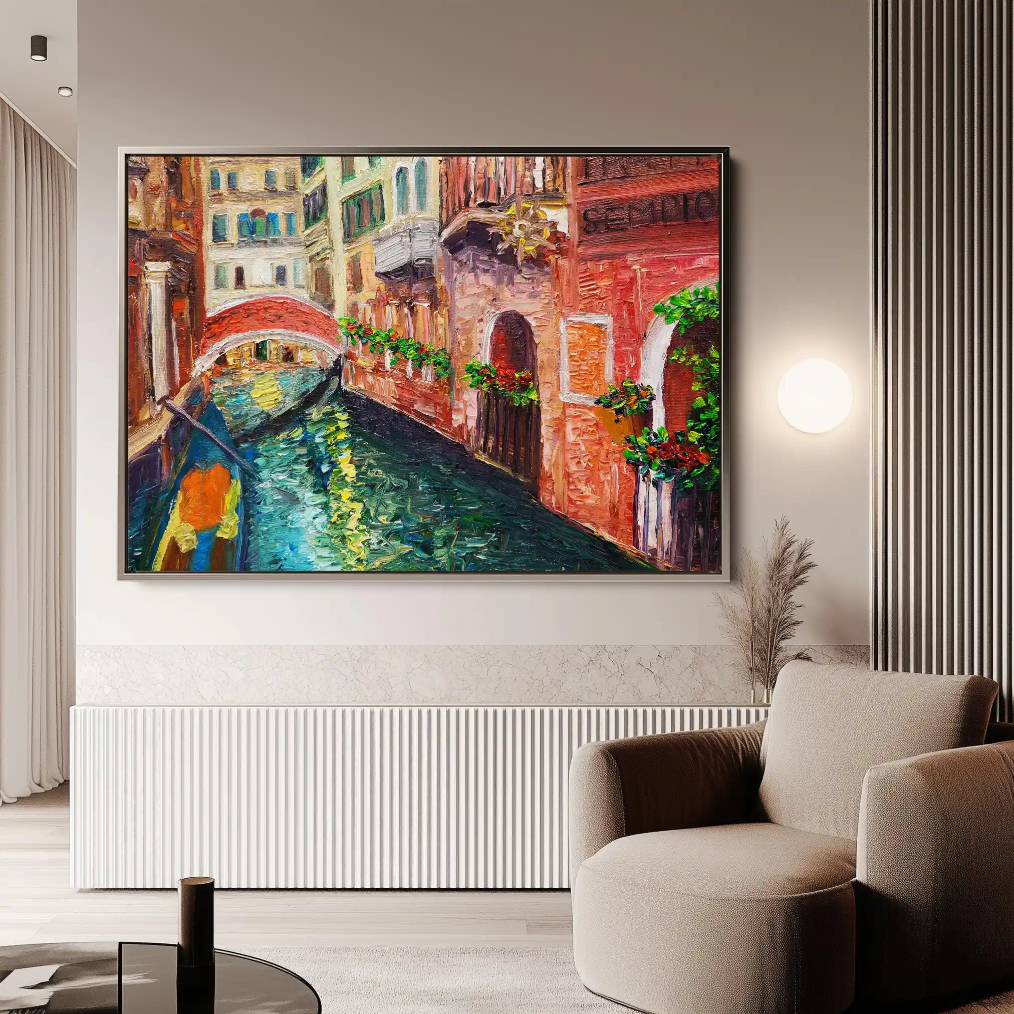 Landscape 009 Canvas Art 90 x 60 cm / Stretched on hidden frame