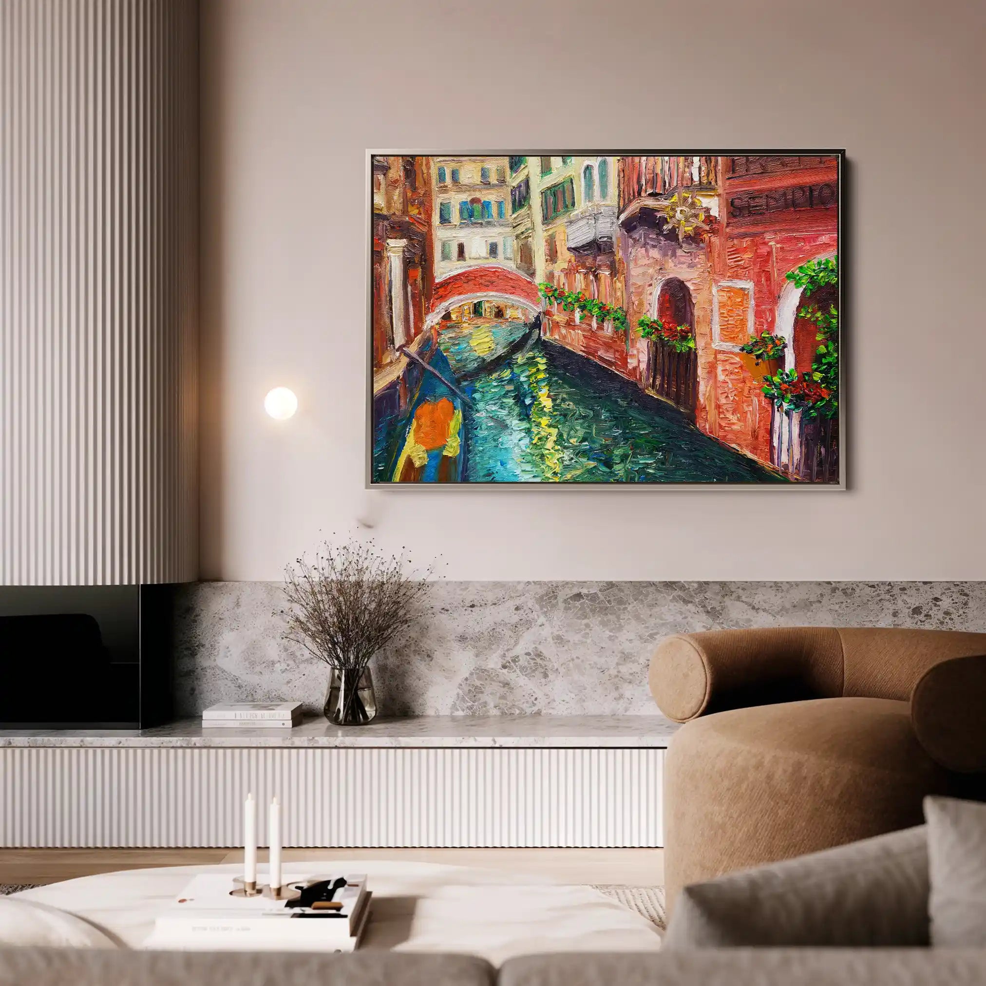 Landscape 009 Canvas Art 90 x 60 cm / Stretched on hidden frame