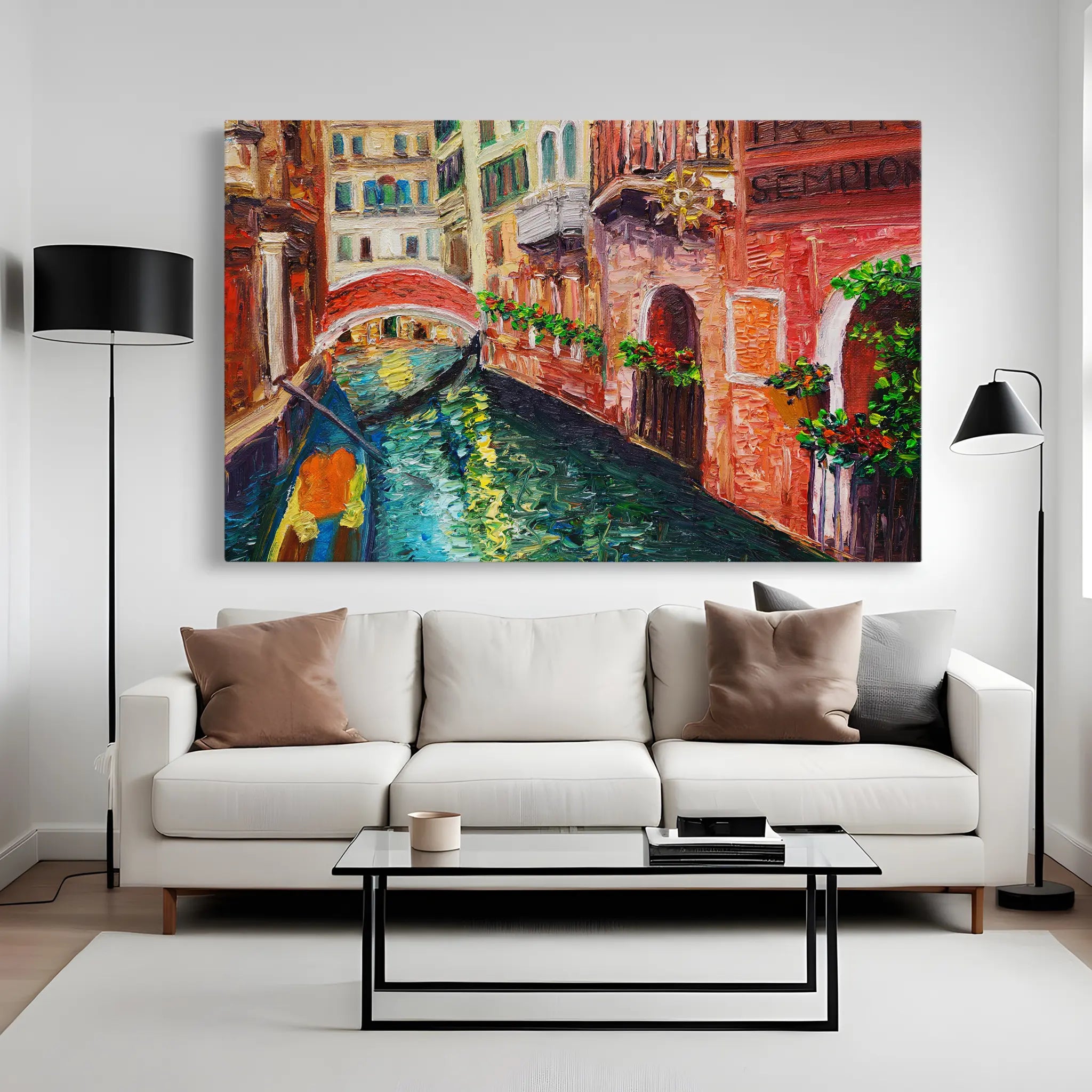 Landscape Canvas Wall Art WAD009-L 90 x 60 cm / Stretched on hidden frame