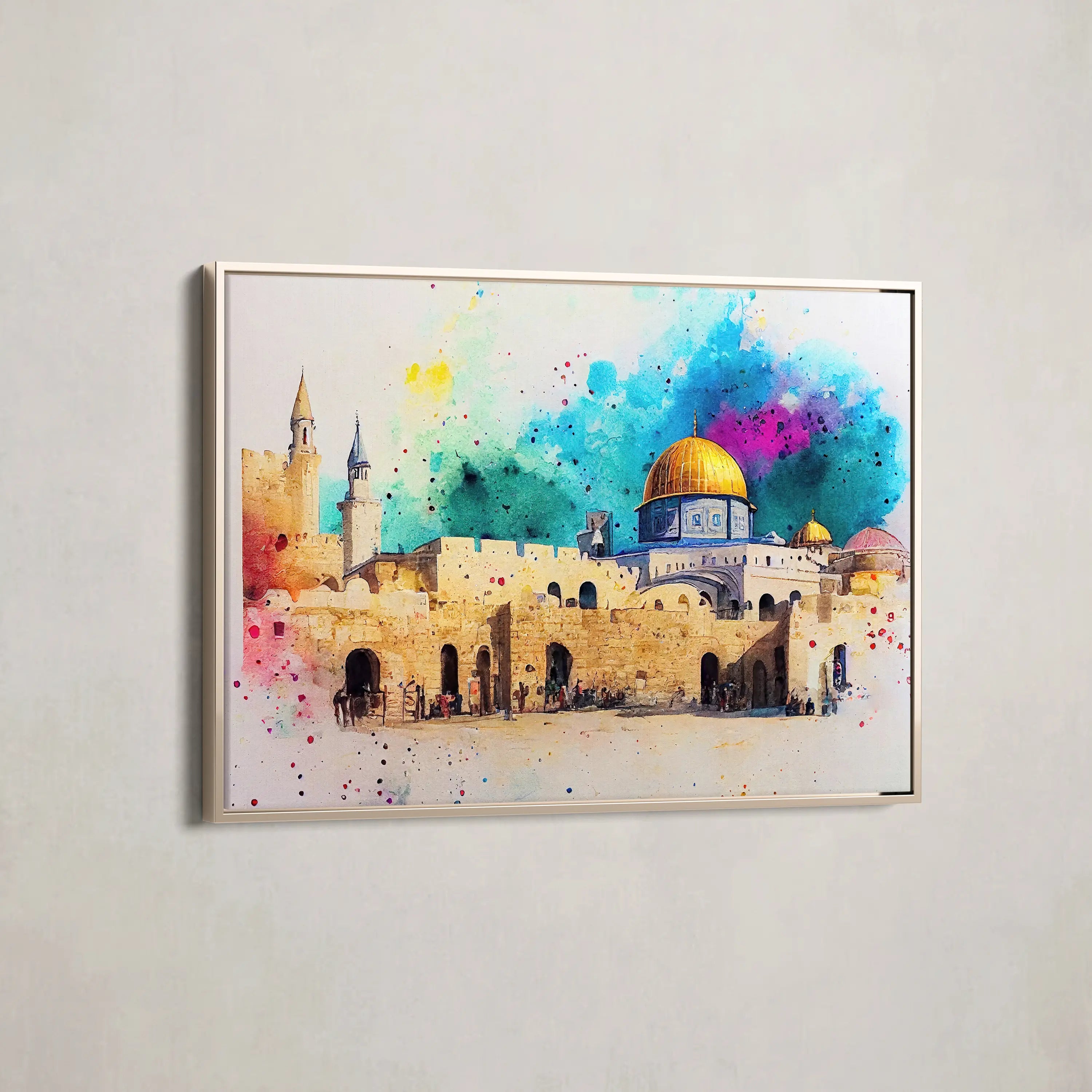 Palestine Canvas Wall Art WAD009-PL 90 x 60 cm / Stretched on hidden frame