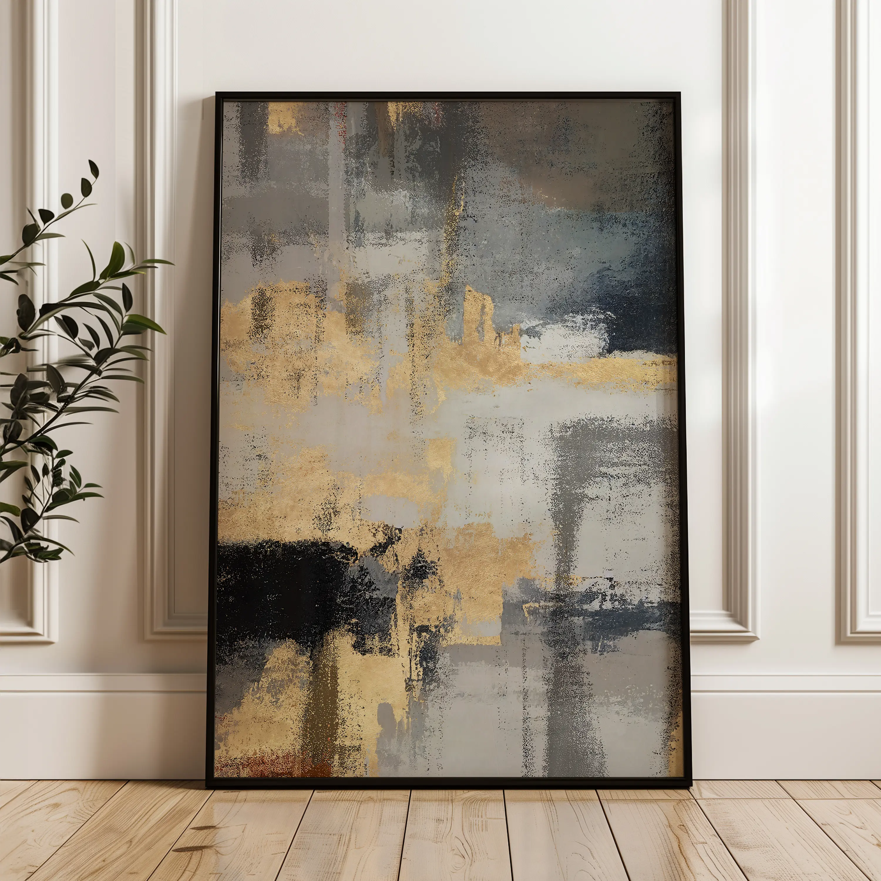 Abstract Canvas Wall Art WAD010-A 90 x 60 cm / Stretched on hidden frame