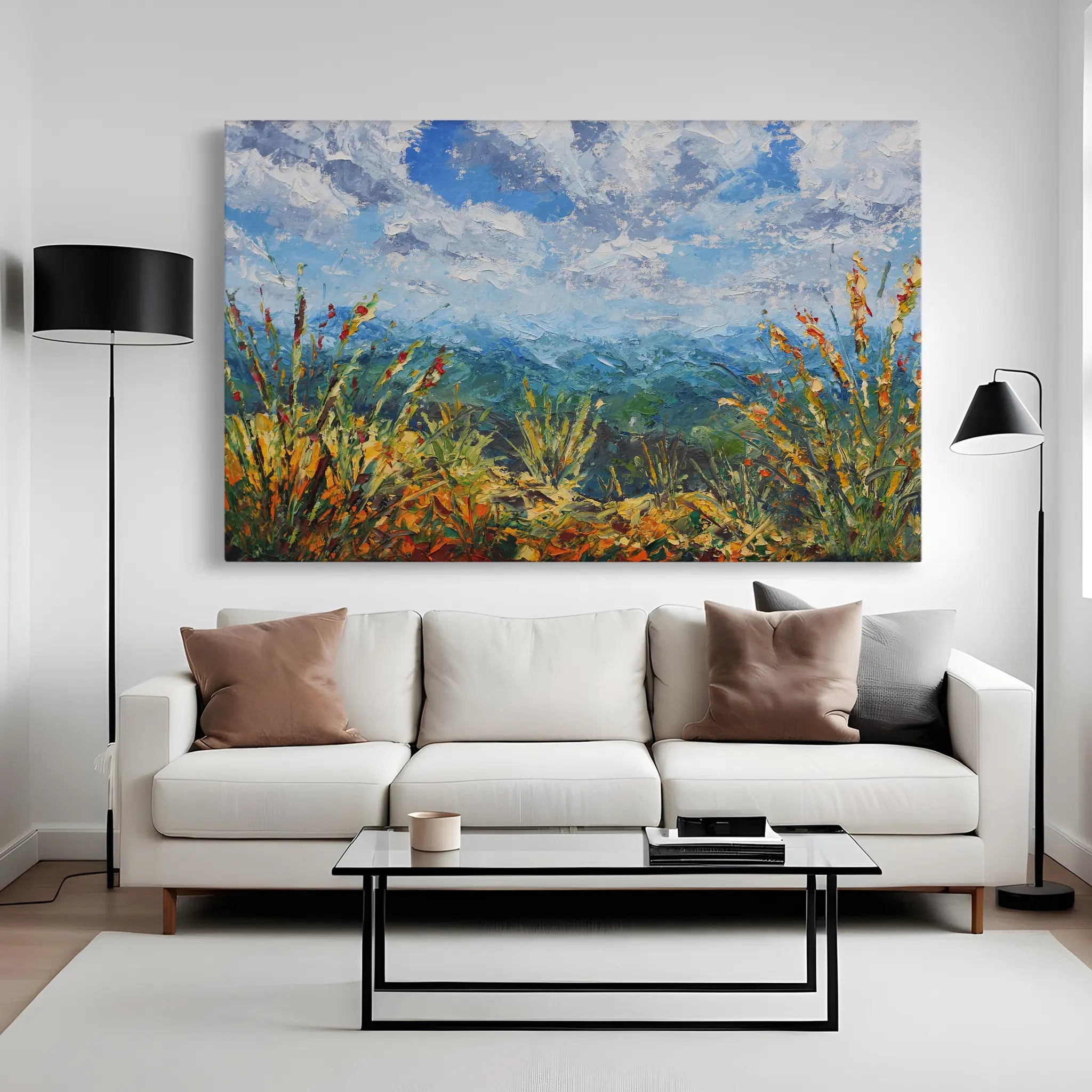 Landscape Canvas Wall Art WAD010-L 90 x 60 cm / Stretched on hidden frame