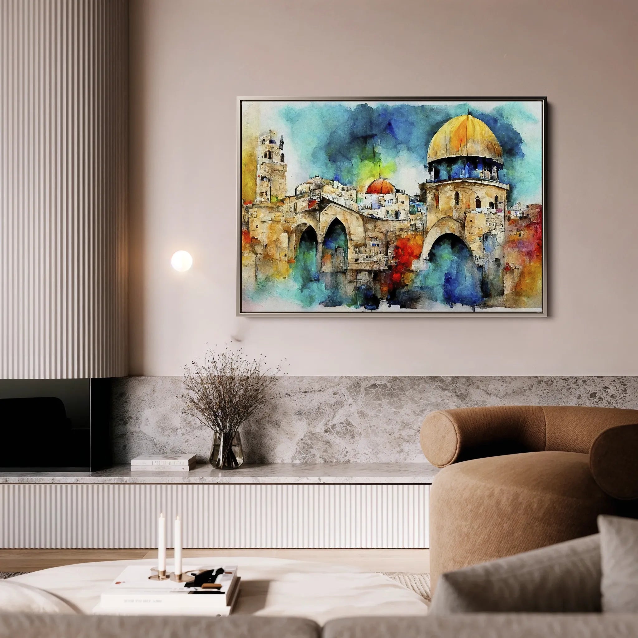 Palestine Canvas Wall Art WAD010-PL 90 x 60 cm / Stretched on hidden frame