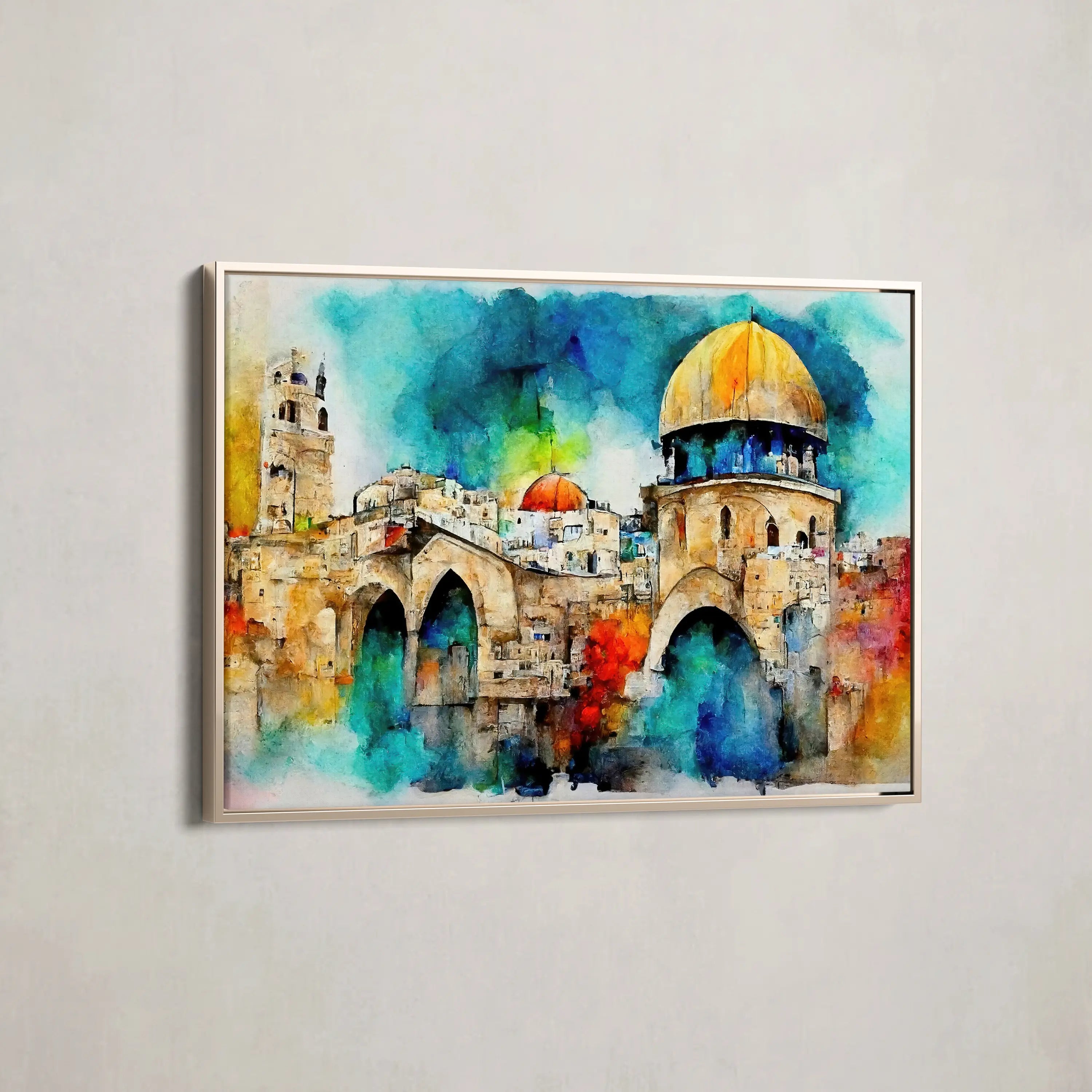 Palestine Canvas Wall Art WAD010-PL 90 x 60 cm / Stretched on hidden frame