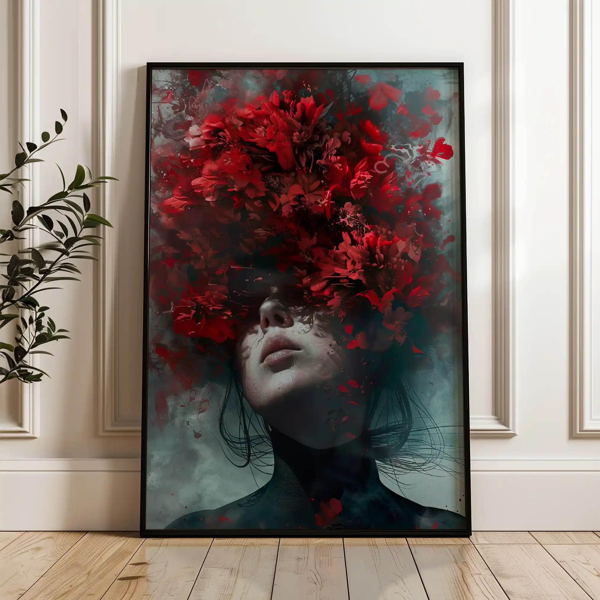 Portrait 010 Canvas Art 90 x 60 cm / Stretched on hidden frame