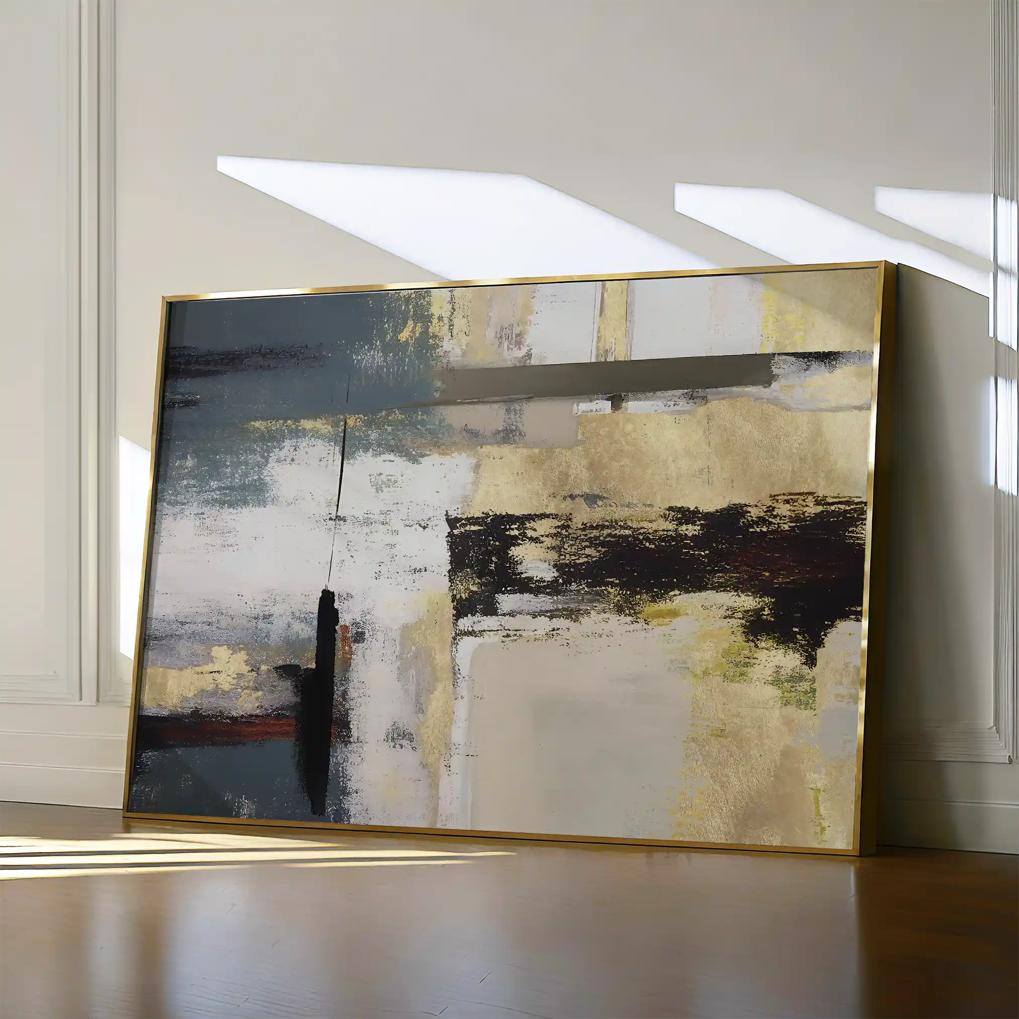 Abstract Canvas Wall Art WAD011-A 90 x 60 cm / Stretched on hidden frame