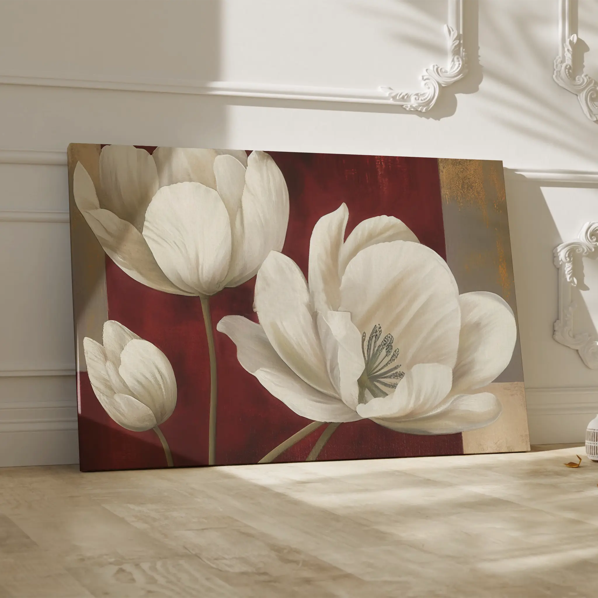 Floral Canvas Wall Art WAD011-F 90 x 60 cm / Stretched on hidden frame