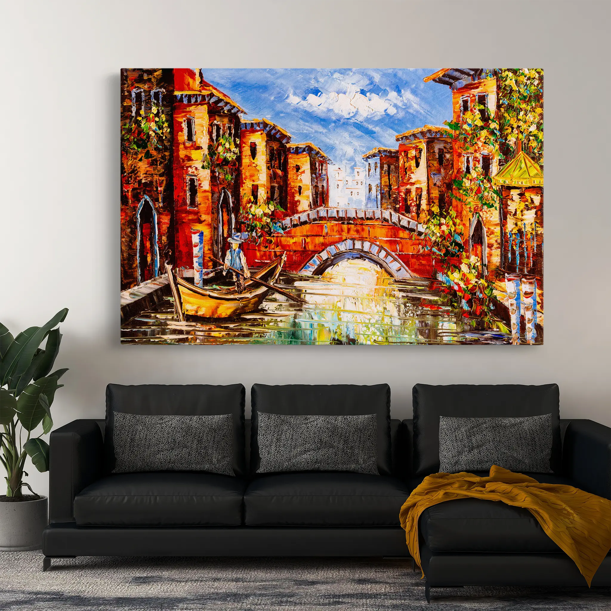 Landscape Canvas Wall Art WAD011-L 90 x 60 cm / Stretched on hidden frame