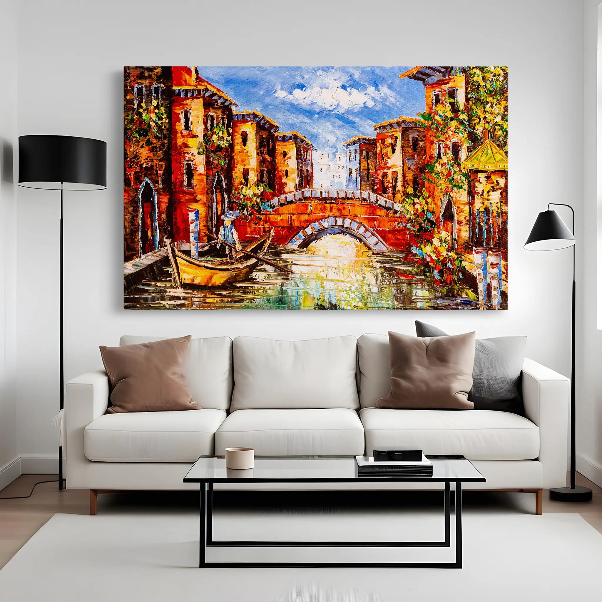 Landscape Canvas Wall Art WAD011-L 90 x 60 cm / Stretched on hidden frame