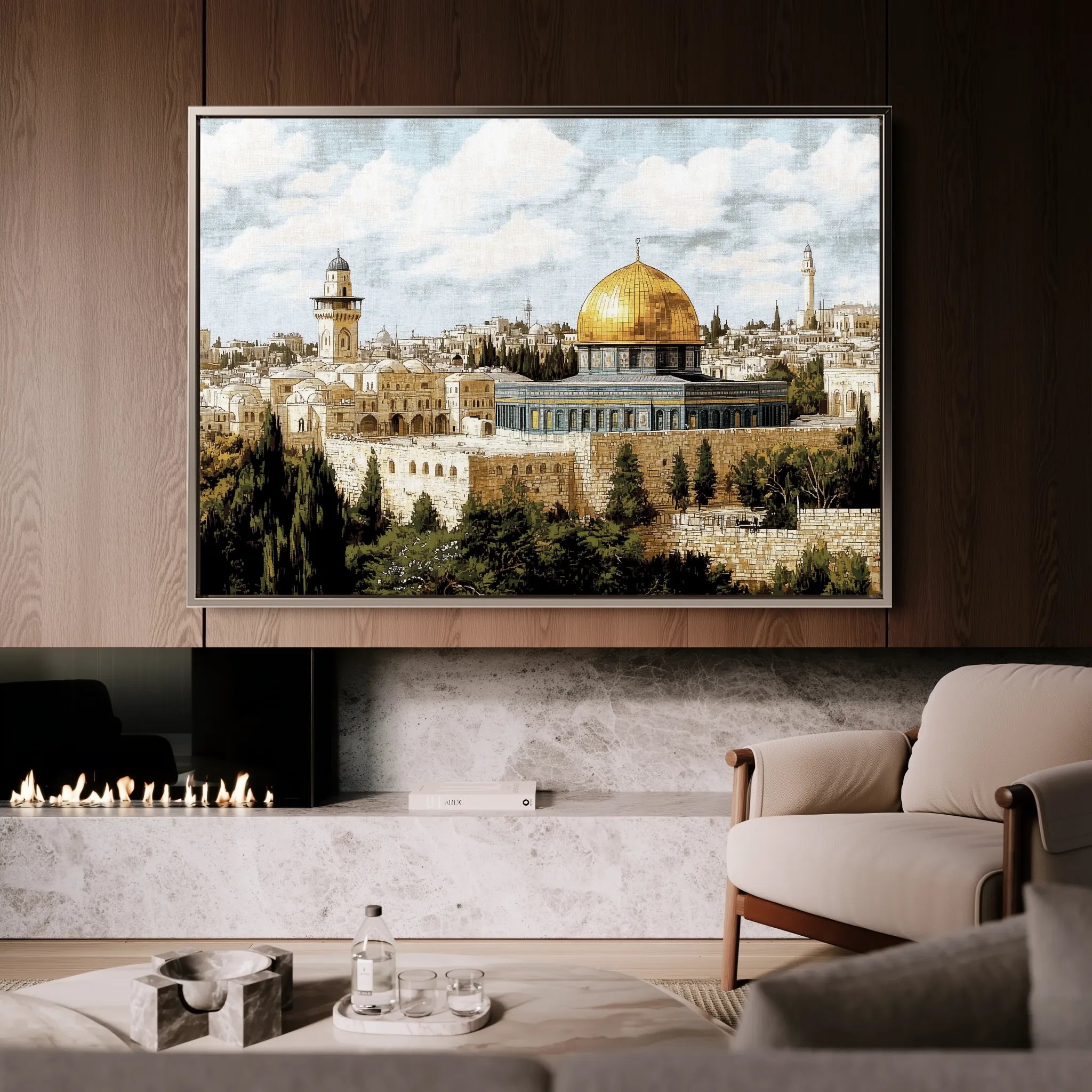 Palestine Canvas Wall Art WAD011-PL 90 x 60 cm / Stretched on hidden frame