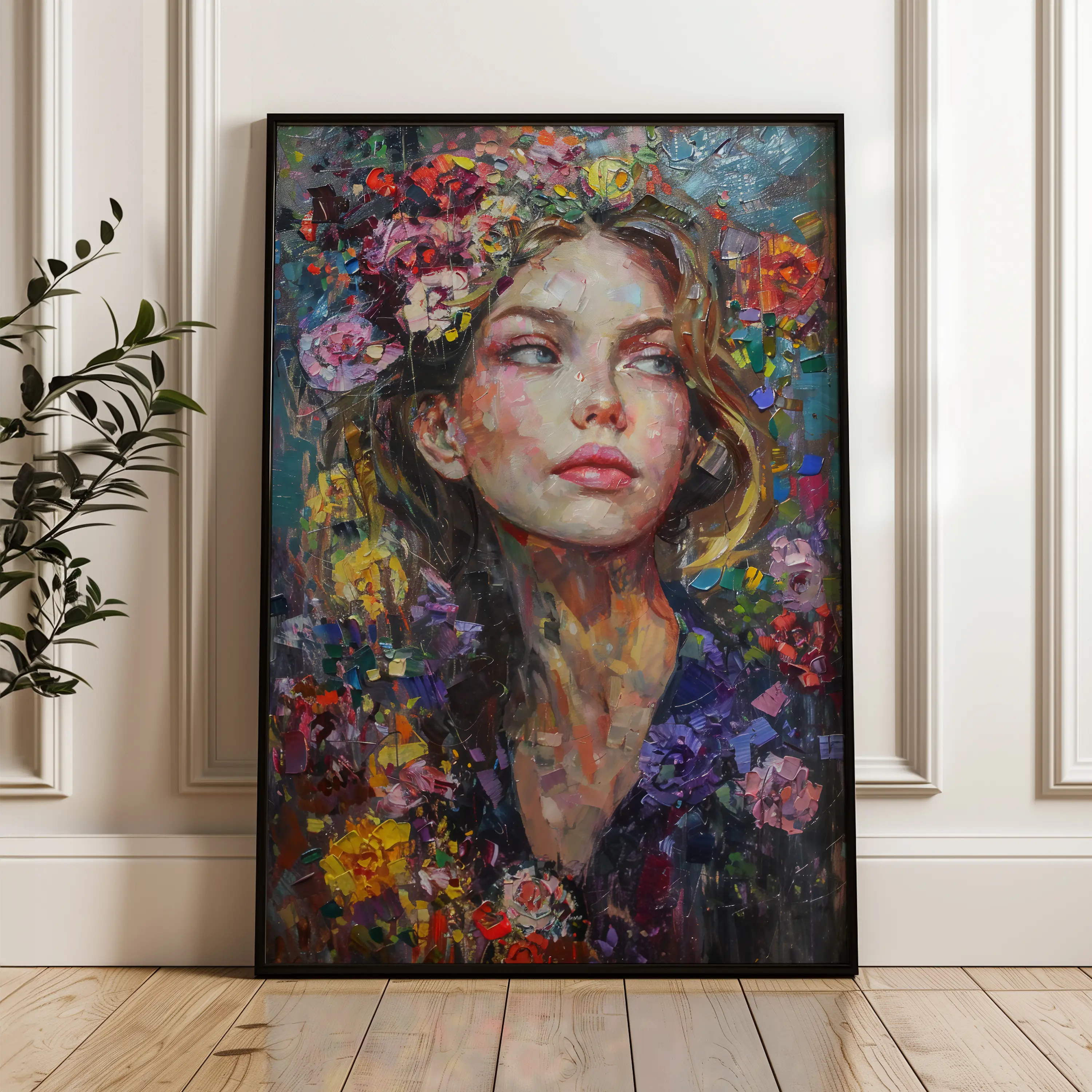 Portrait Canvas Wall Art WAD011-P 90 x 60 cm / Stretched on hidden frame