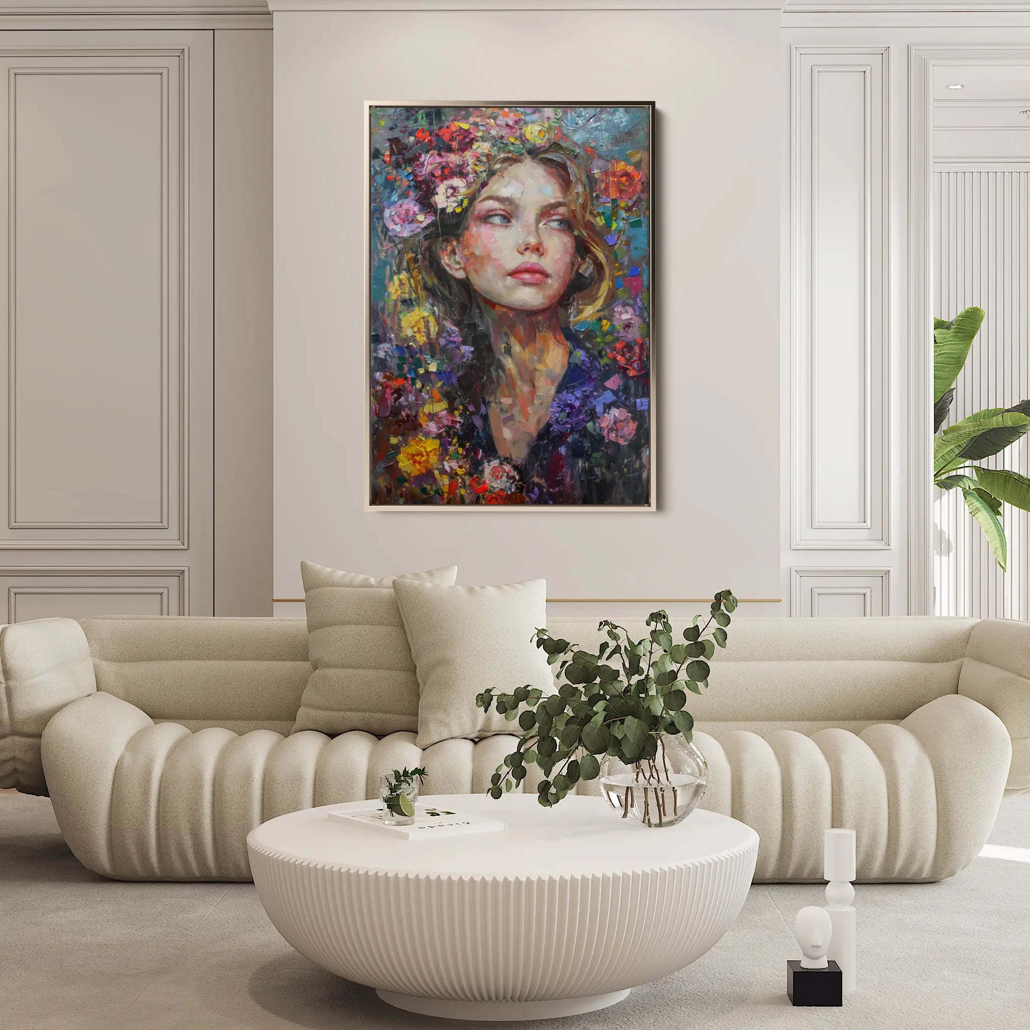 Portrait Canvas Wall Art WAD011-P 90 x 60 cm / Stretched on hidden frame