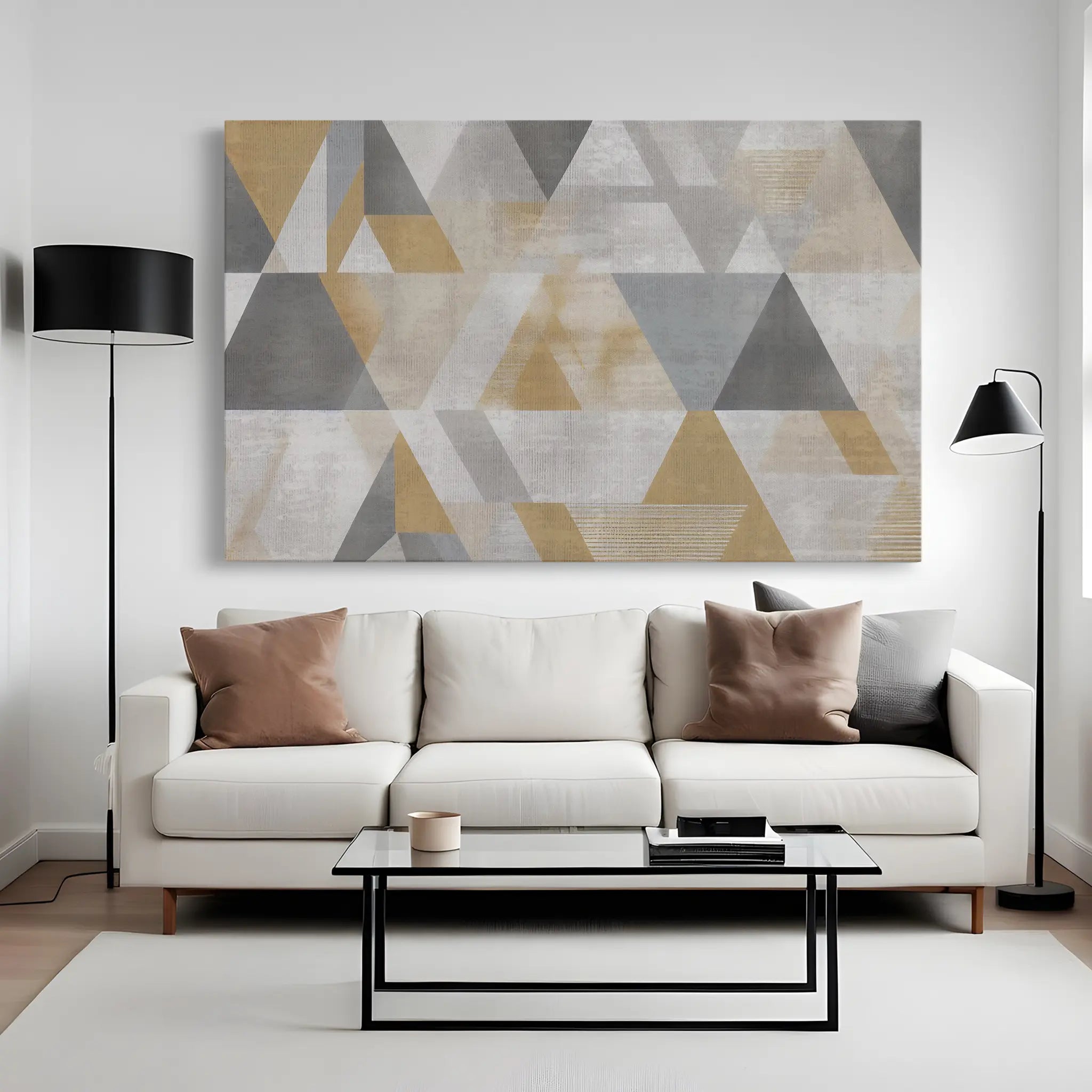 Abstract Canvas Wall Art WAD012-A 90 x 60 cm / Stretched on hidden frame