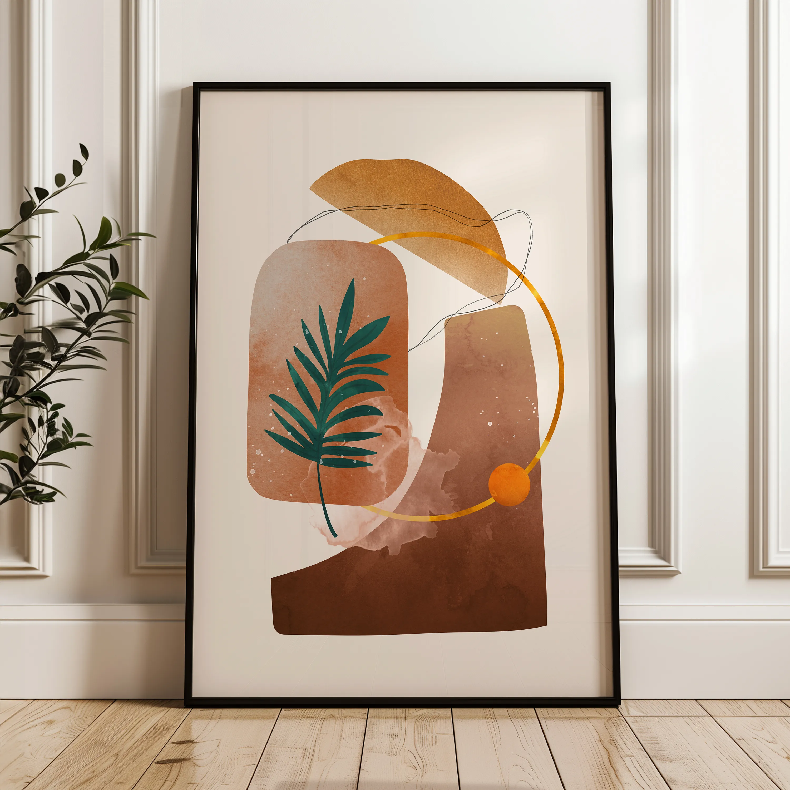 Boho Canvas Wall Art WAD012-BH 90 x 60 cm / Stretched on hidden frame