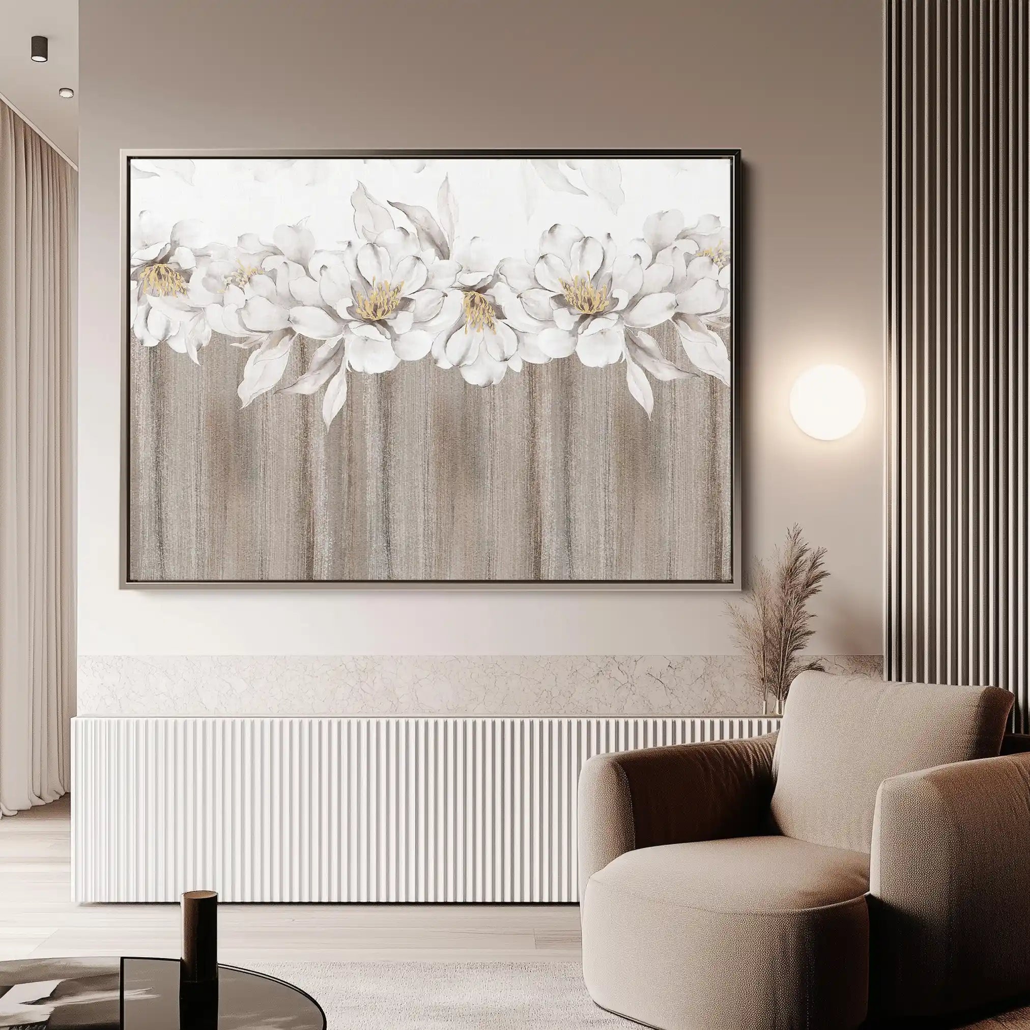 Floral Canvas Wall Art WAD012-F 90 x 60 cm / Stretched on hidden frame