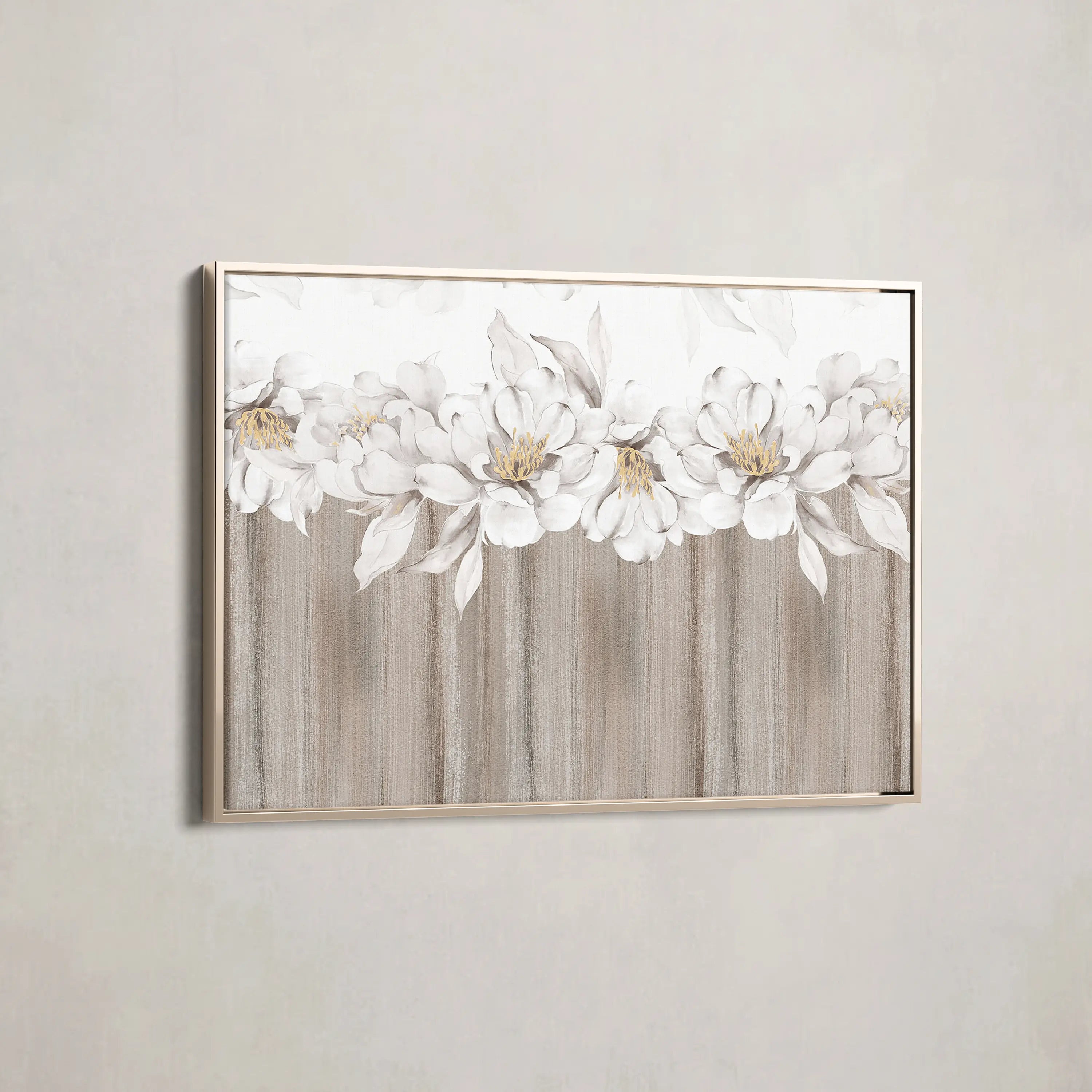 Floral Canvas Wall Art WAD012-F 90 x 60 cm / Stretched on hidden frame