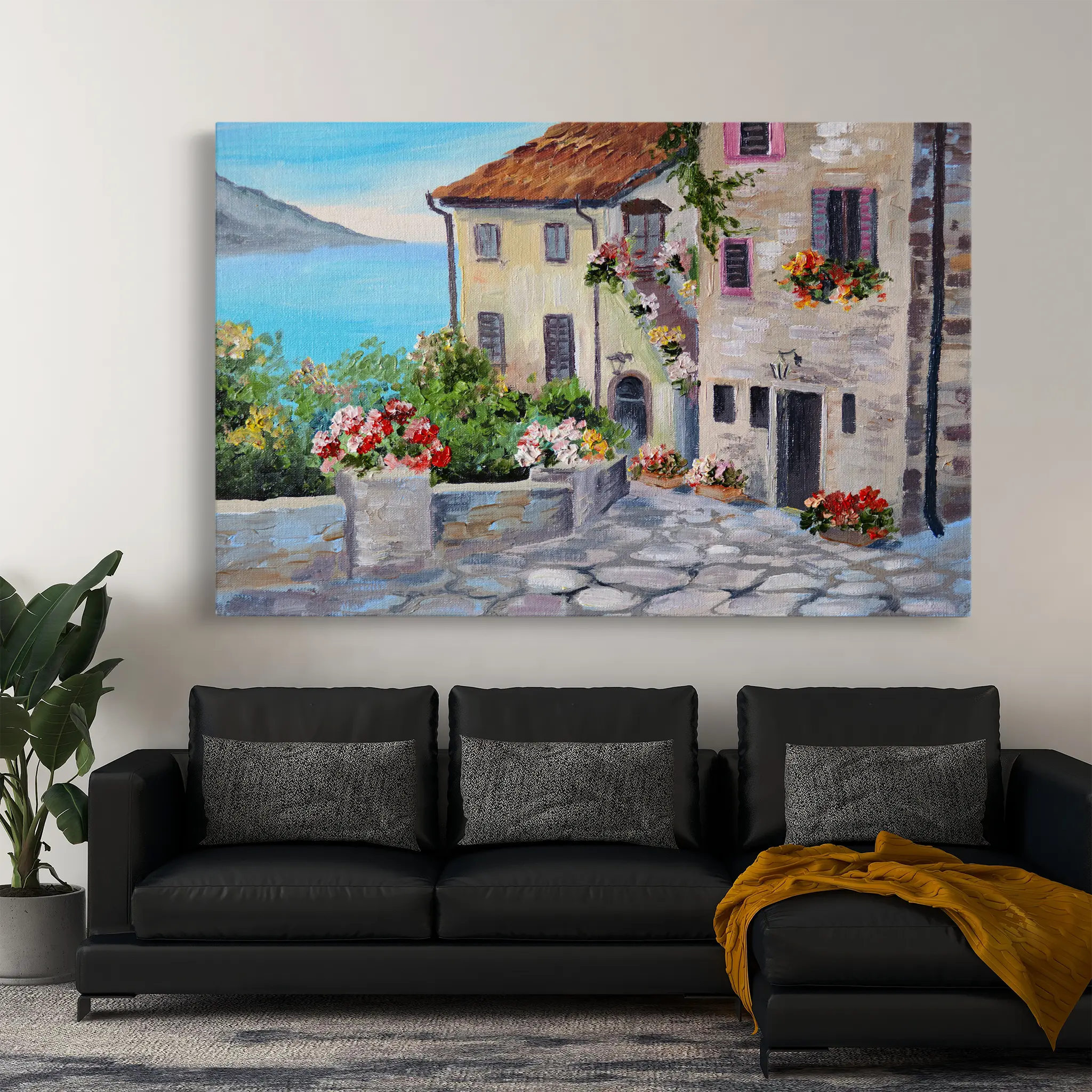 Landscape Canvas Wall Art WAD012-L 90 x 60 cm / Stretched on hidden frame