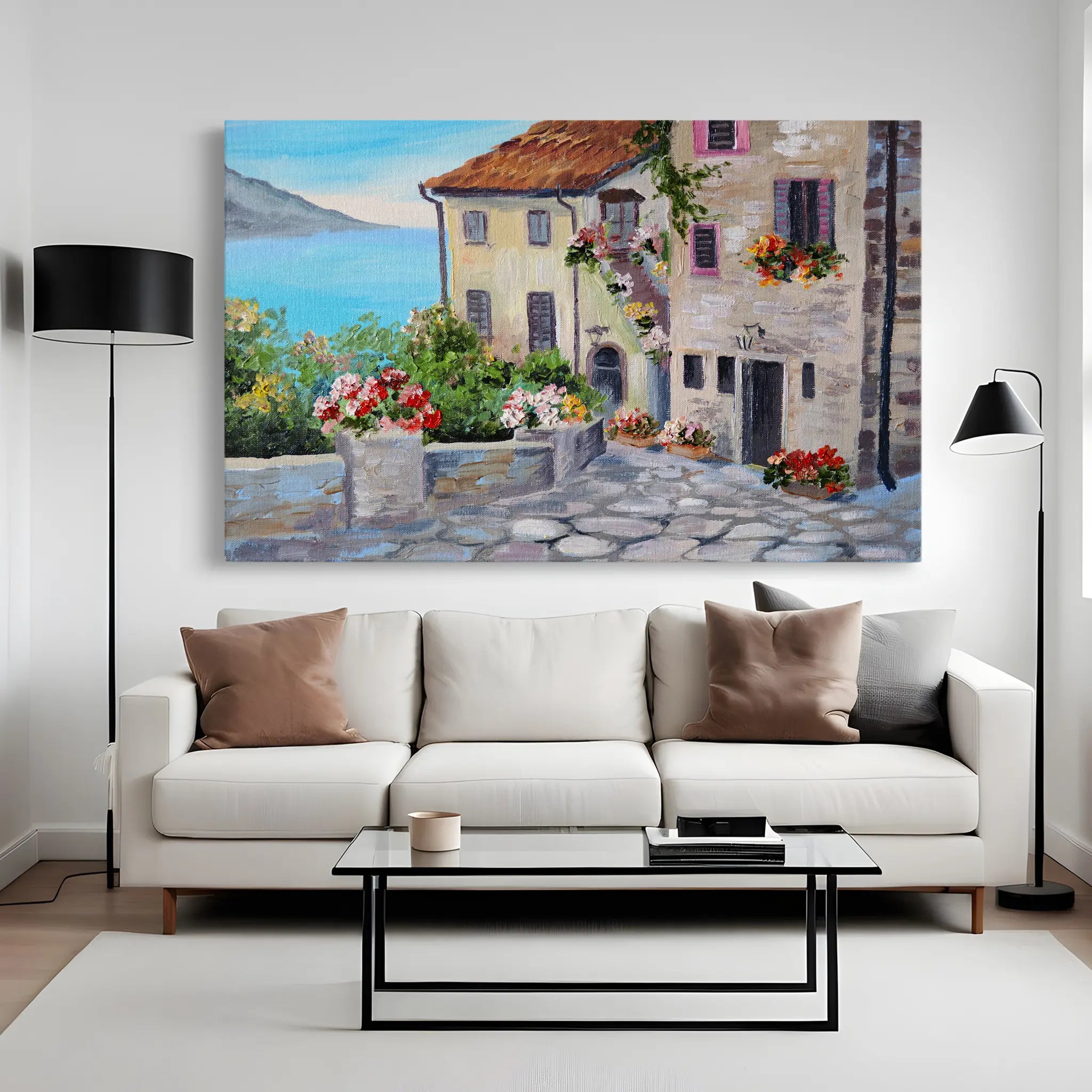 Landscape Canvas Wall Art WAD012-L 90 x 60 cm / Stretched on hidden frame