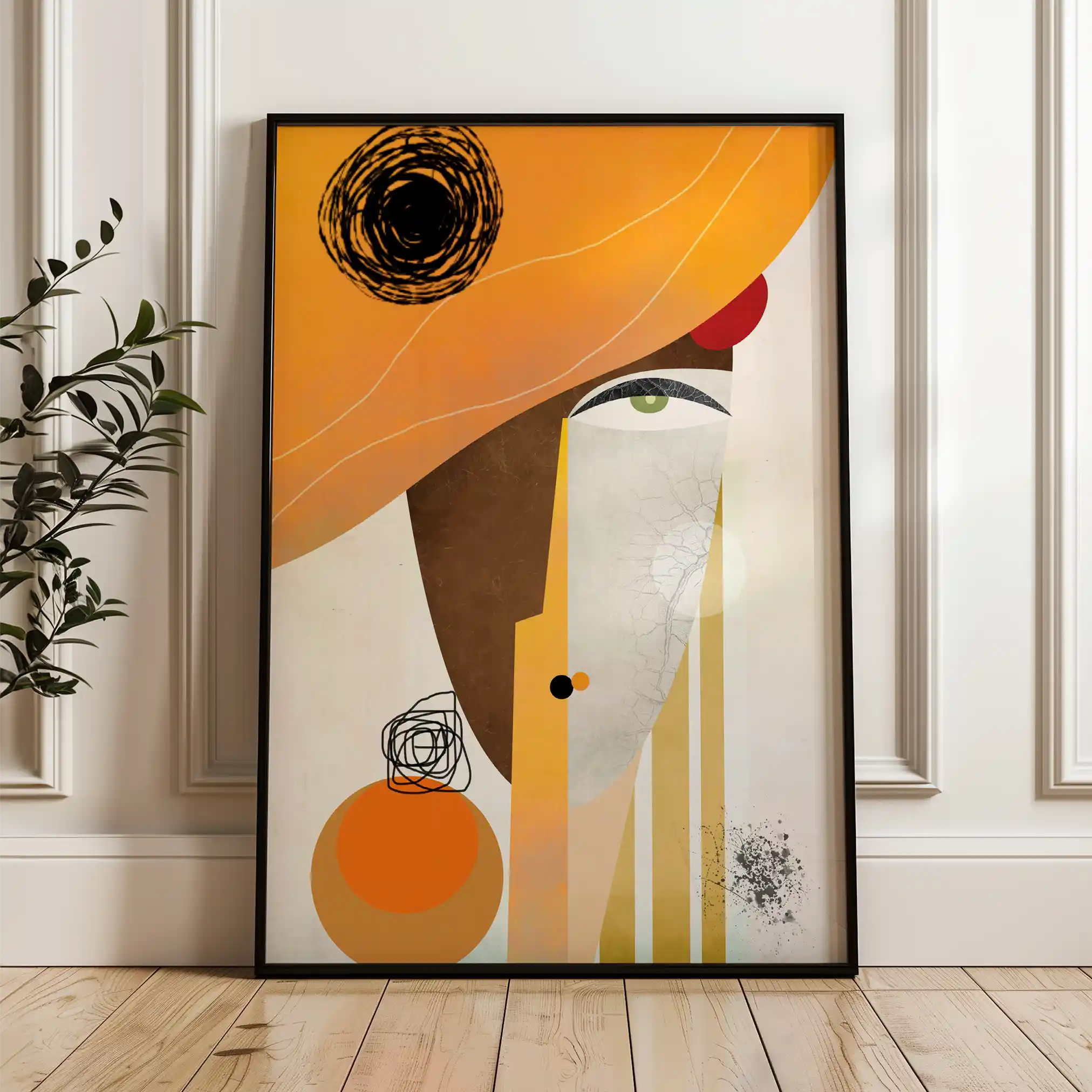 Portrait 012 Canvas Art 90 x 60 cm / Stretched on hidden frame
