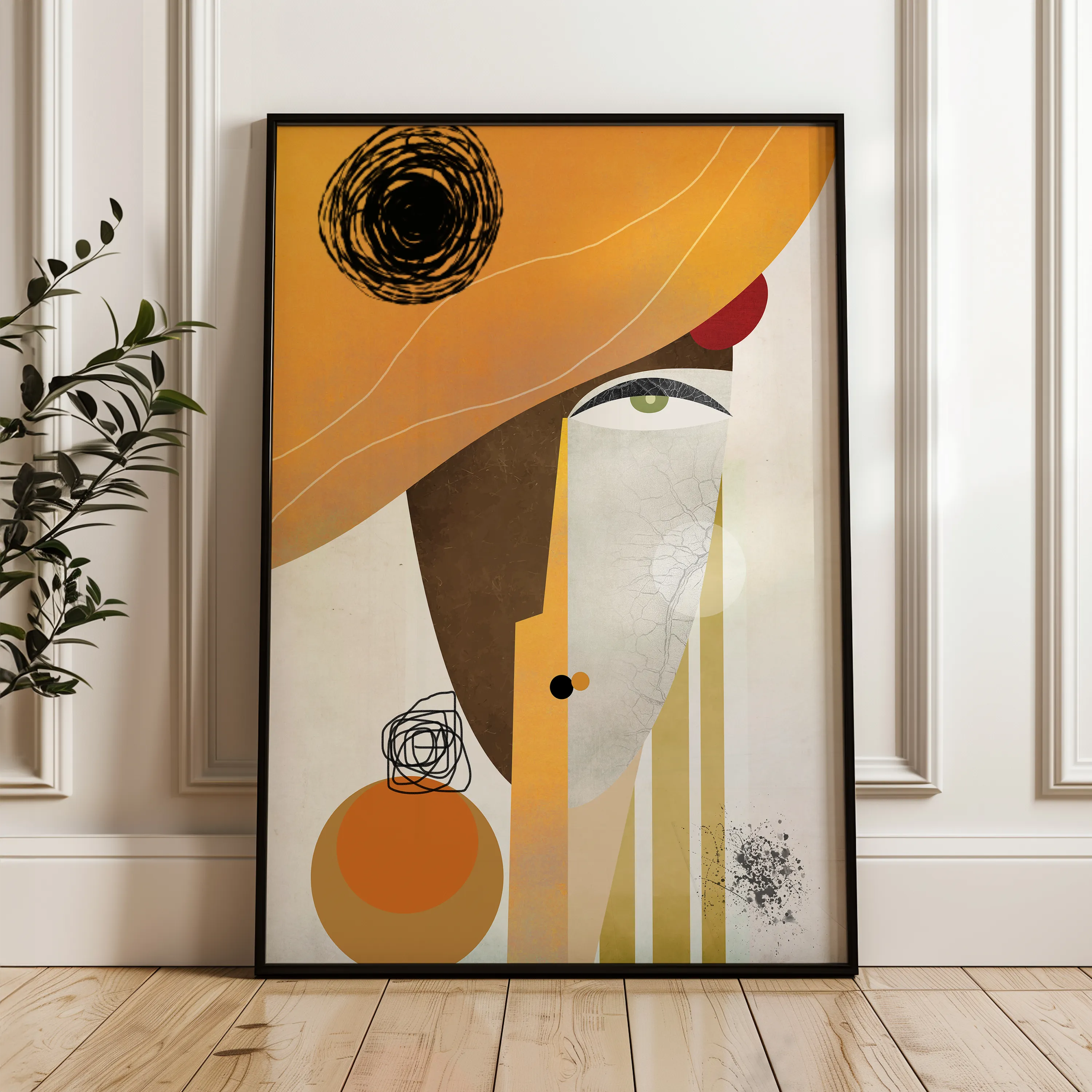 Portrait Canvas Wall Art WAD012-P 90 x 60 cm / Stretched on hidden frame