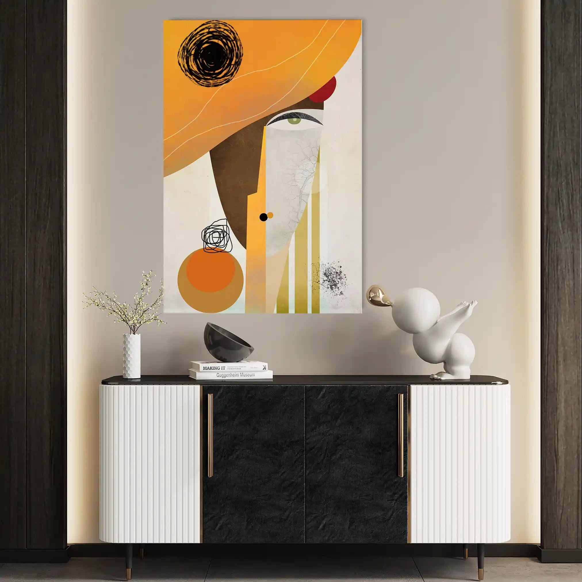 Portrait 012 Canvas Art 90 x 60 cm / Stretched on hidden frame
