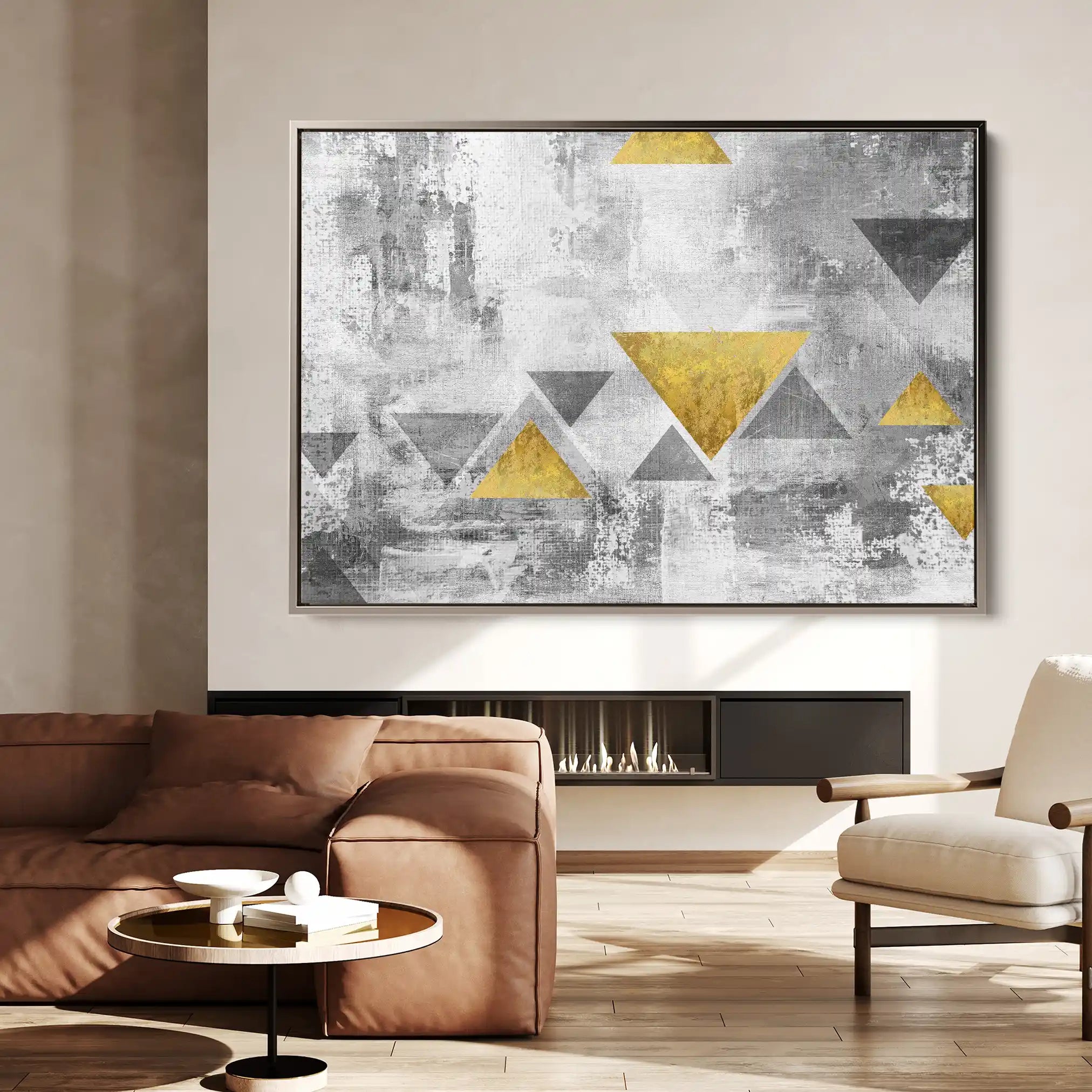Abstract Canvas Wall Art WAD013-A 90 x 60 cm / Stretched on hidden frame