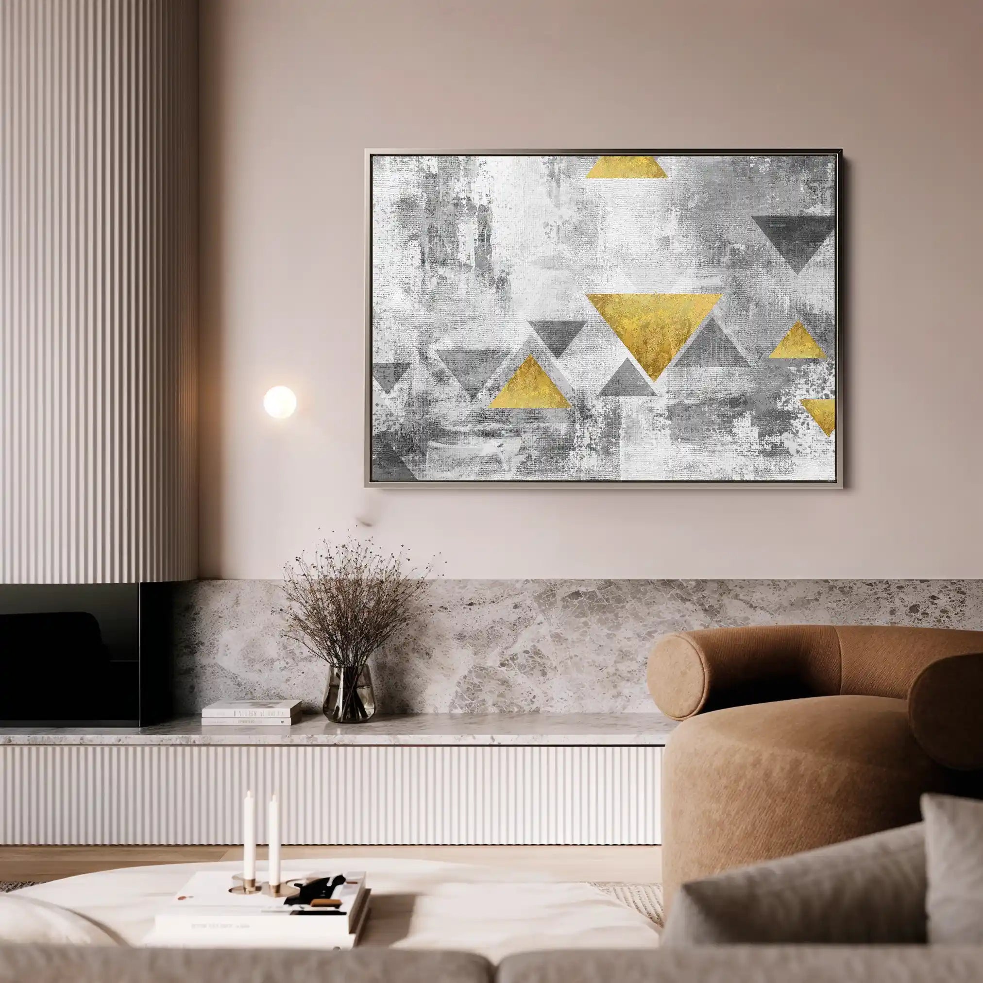 Abstract Canvas Wall Art WAD013-A 90 x 60 cm / Stretched on hidden frame
