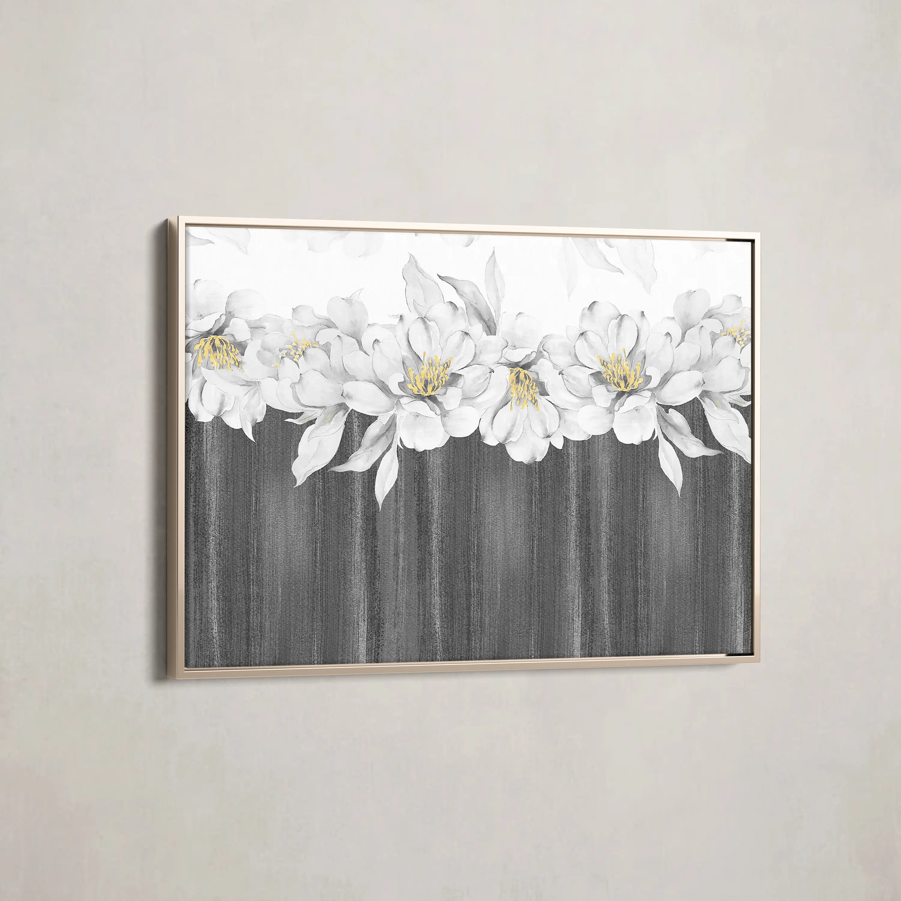 Floral Canvas Wall Art WAD013-F 90 x 60 cm / Stretched on hidden frame