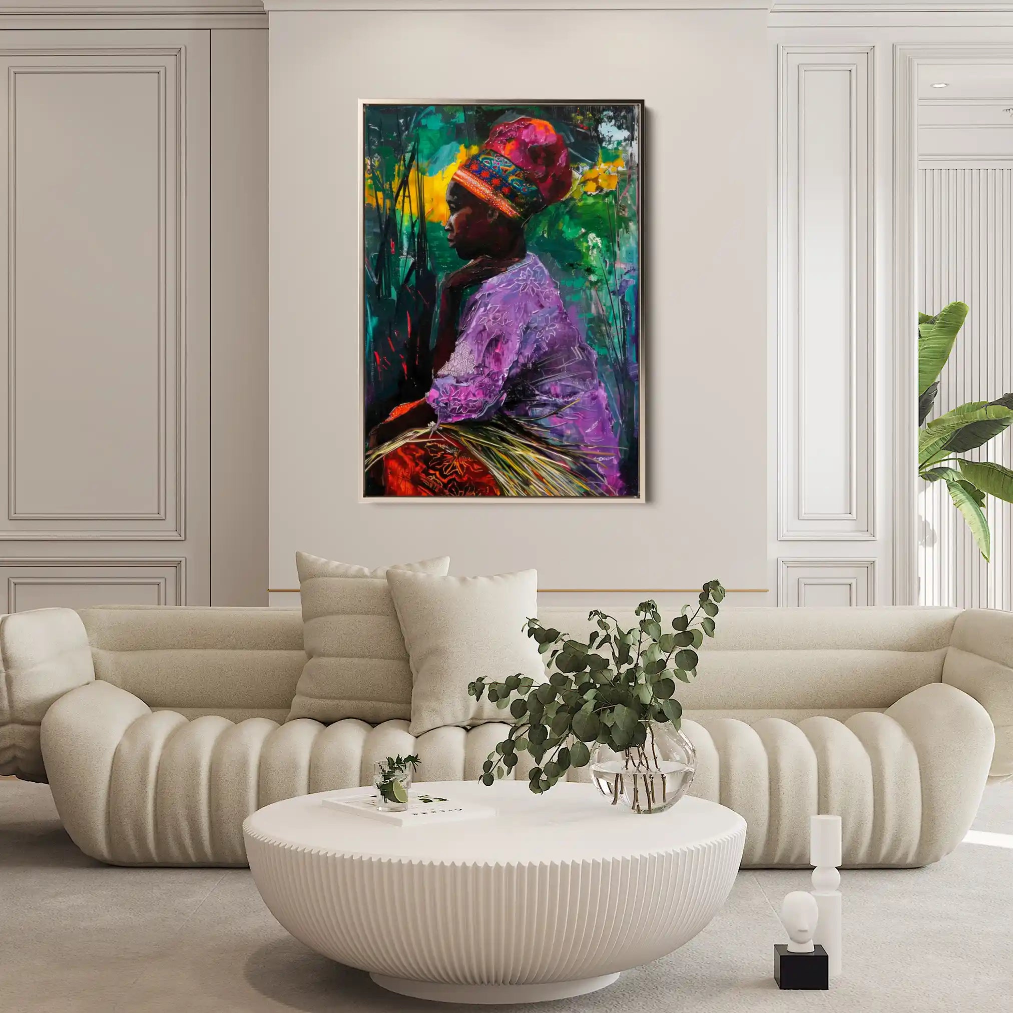 Portrait 013 Canvas Art 90 x 60 cm / Stretched on hidden frame