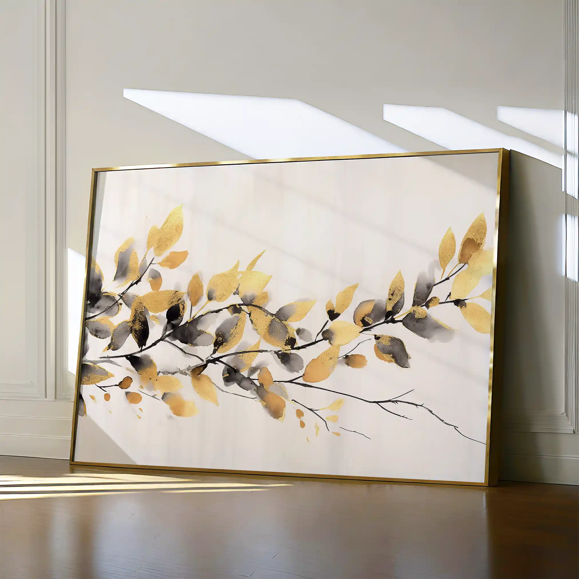 Floral Canvas Wall Art WAD014-F 90 x 60 cm / Stretched on hidden frame