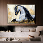 Horses 014 Canvas Art 90 x 60 cm / Stretched on hidden frame