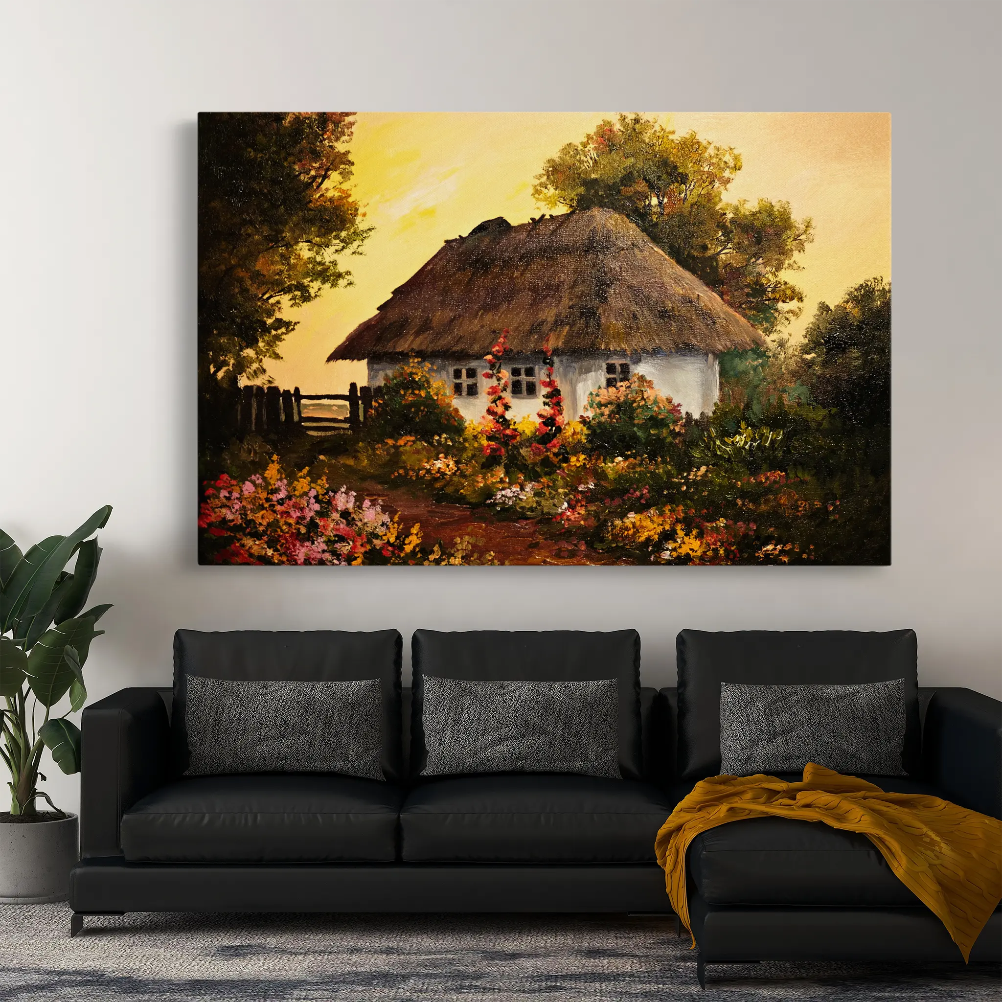 Landscape Canvas Wall Art WAD014-L 90 x 60 cm / Stretched on hidden frame