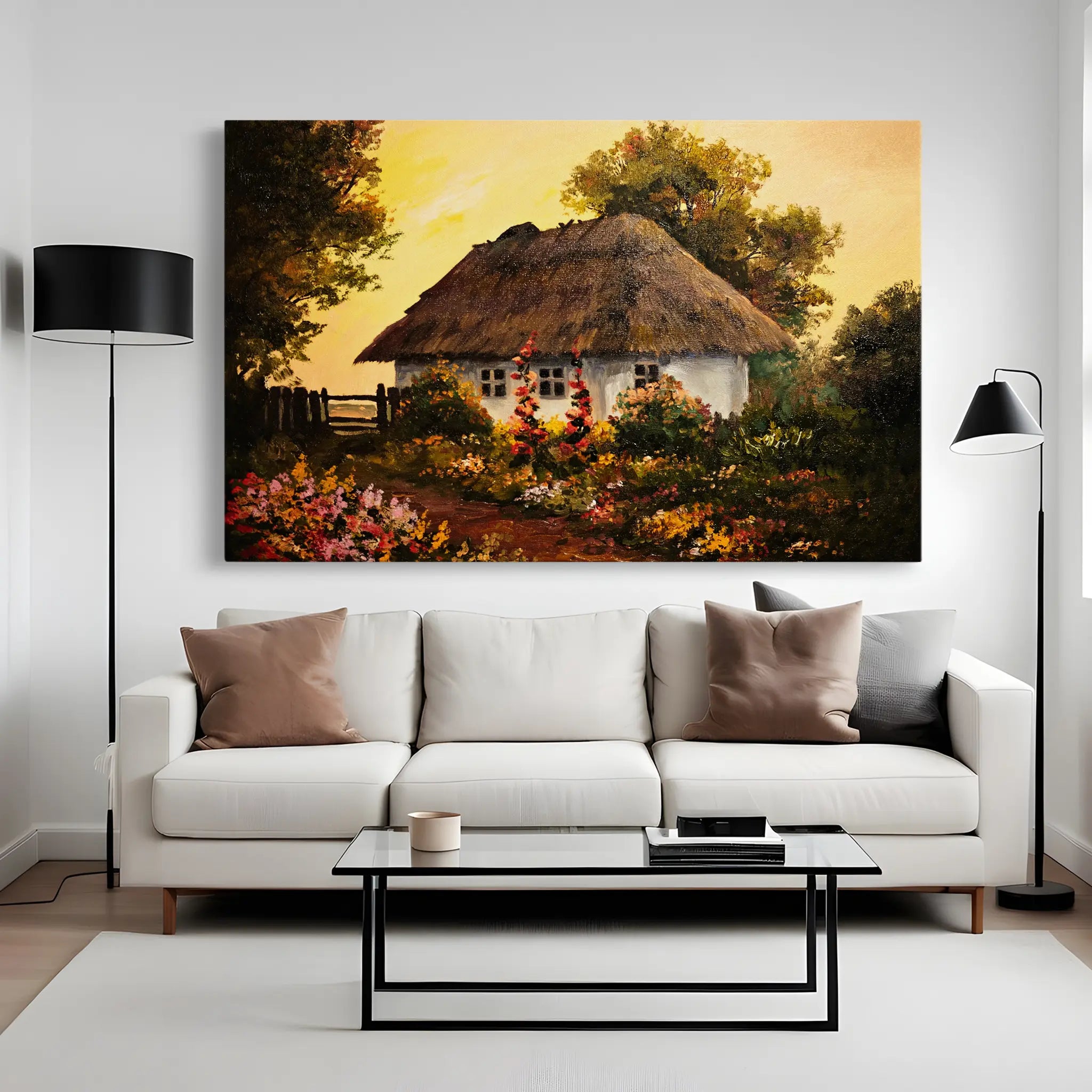 Landscape Canvas Wall Art WAD014-L 90 x 60 cm / Stretched on hidden frame