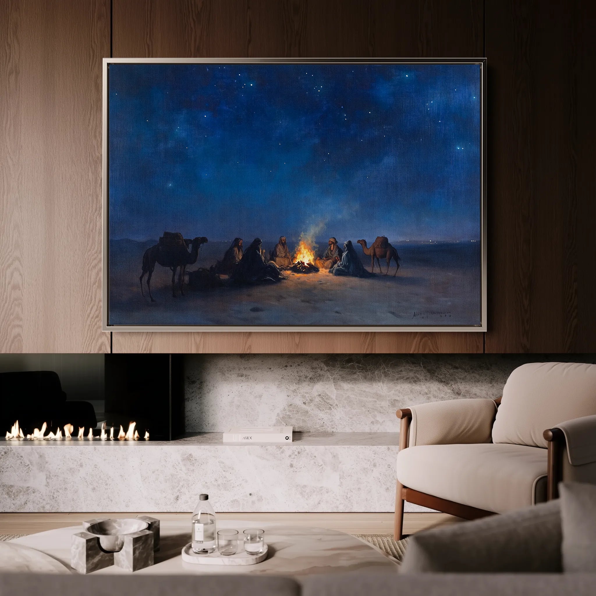 Orientalist Canvas Wall Art WAD014-OR 90 x 60 cm / Stretched on hidden frame
