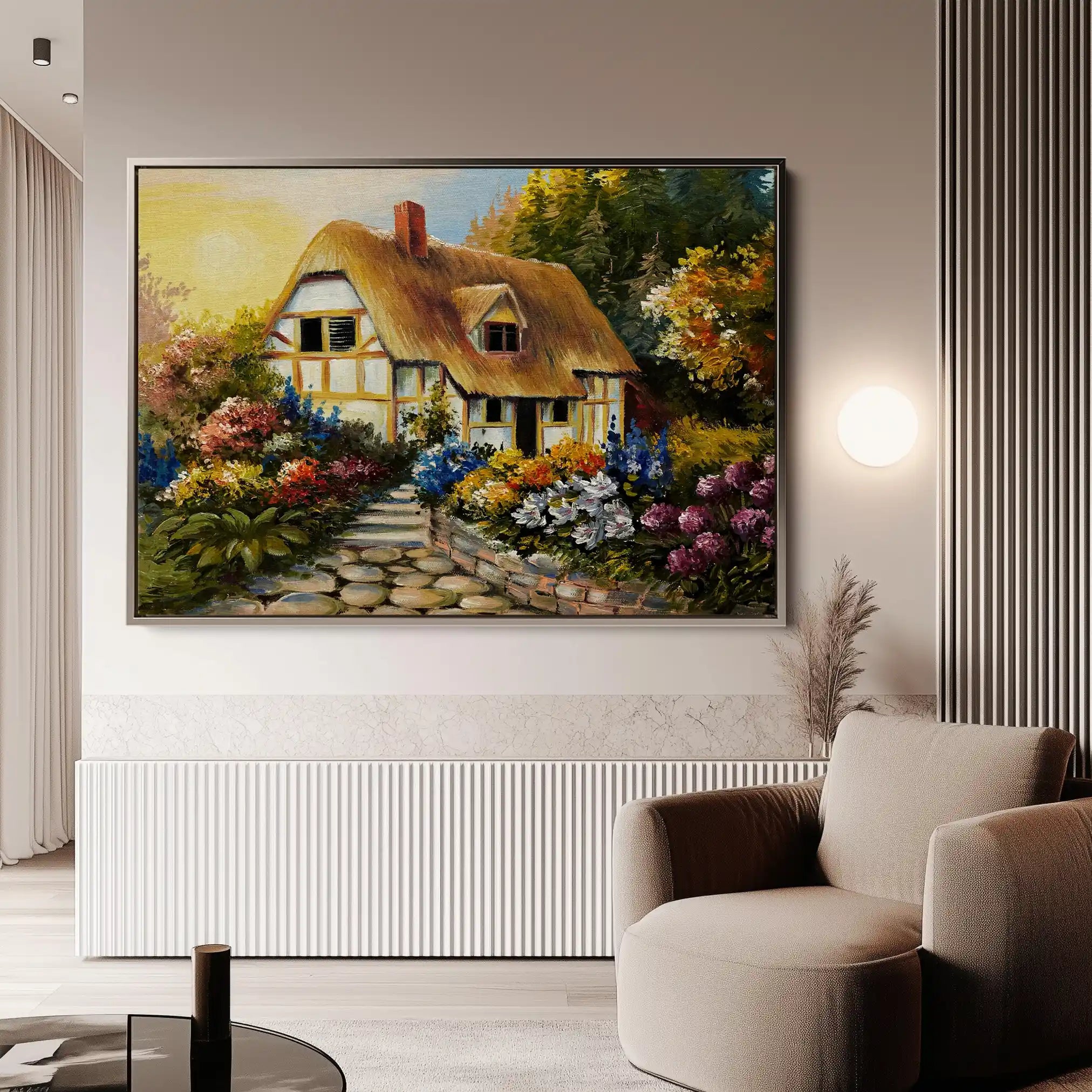 Landscape 015 Canvas Art 90 x 60 cm / Stretched on hidden frame