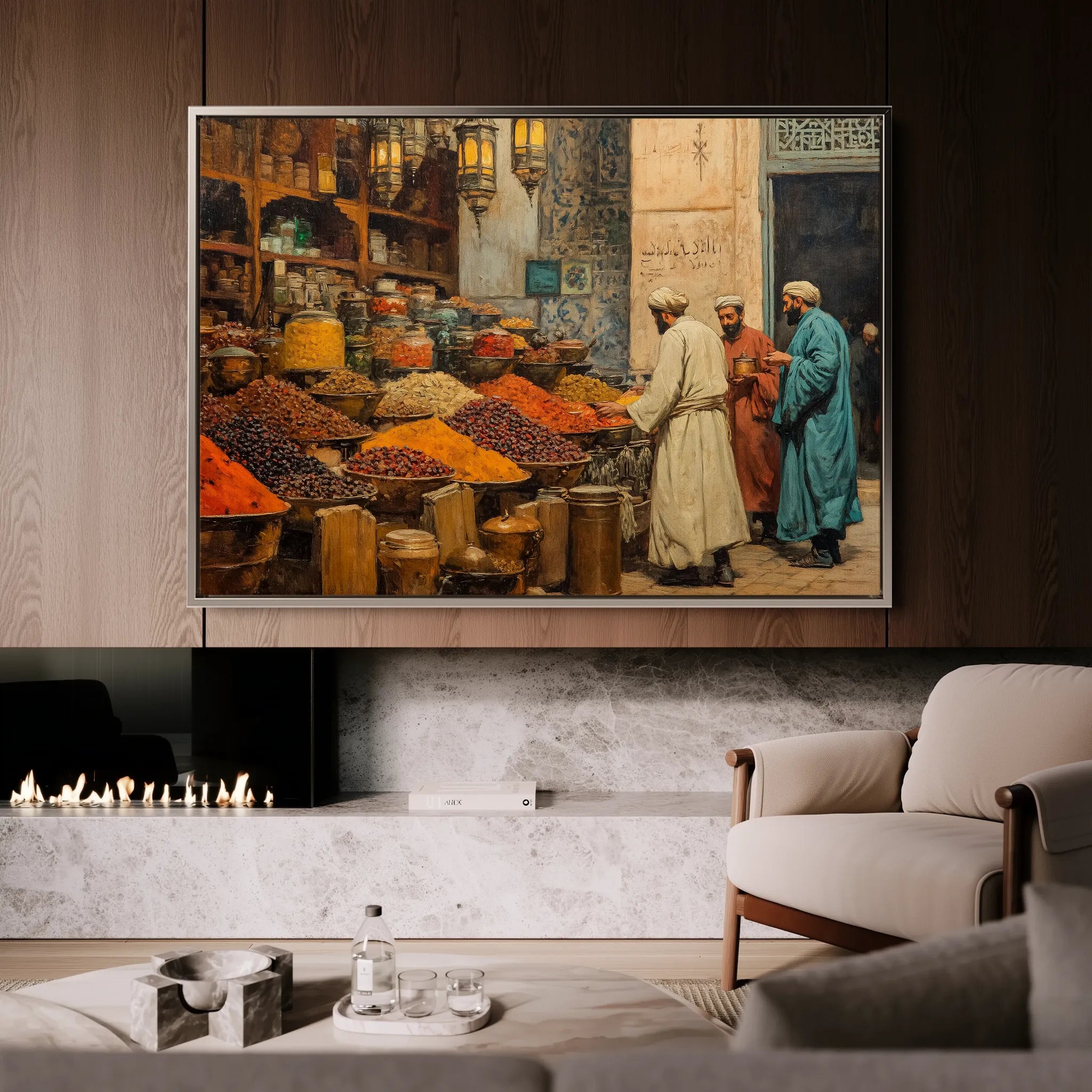 Orientalist Canvas Wall Art WAD015-OR 90 x 60 cm / Stretched on hidden frame