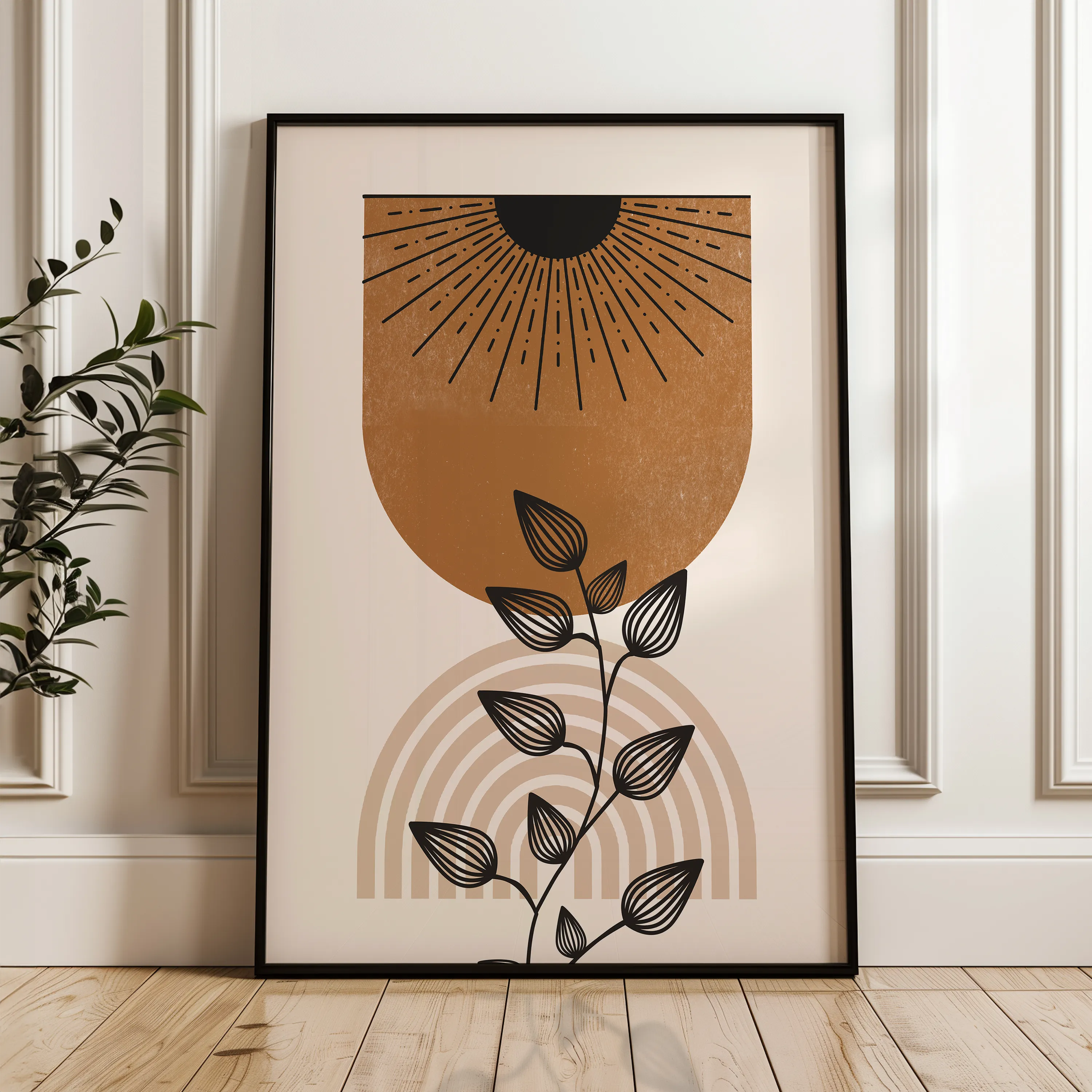 Boho Canvas Wall Art WAD016-BH 90 x 60 cm / Stretched on hidden frame