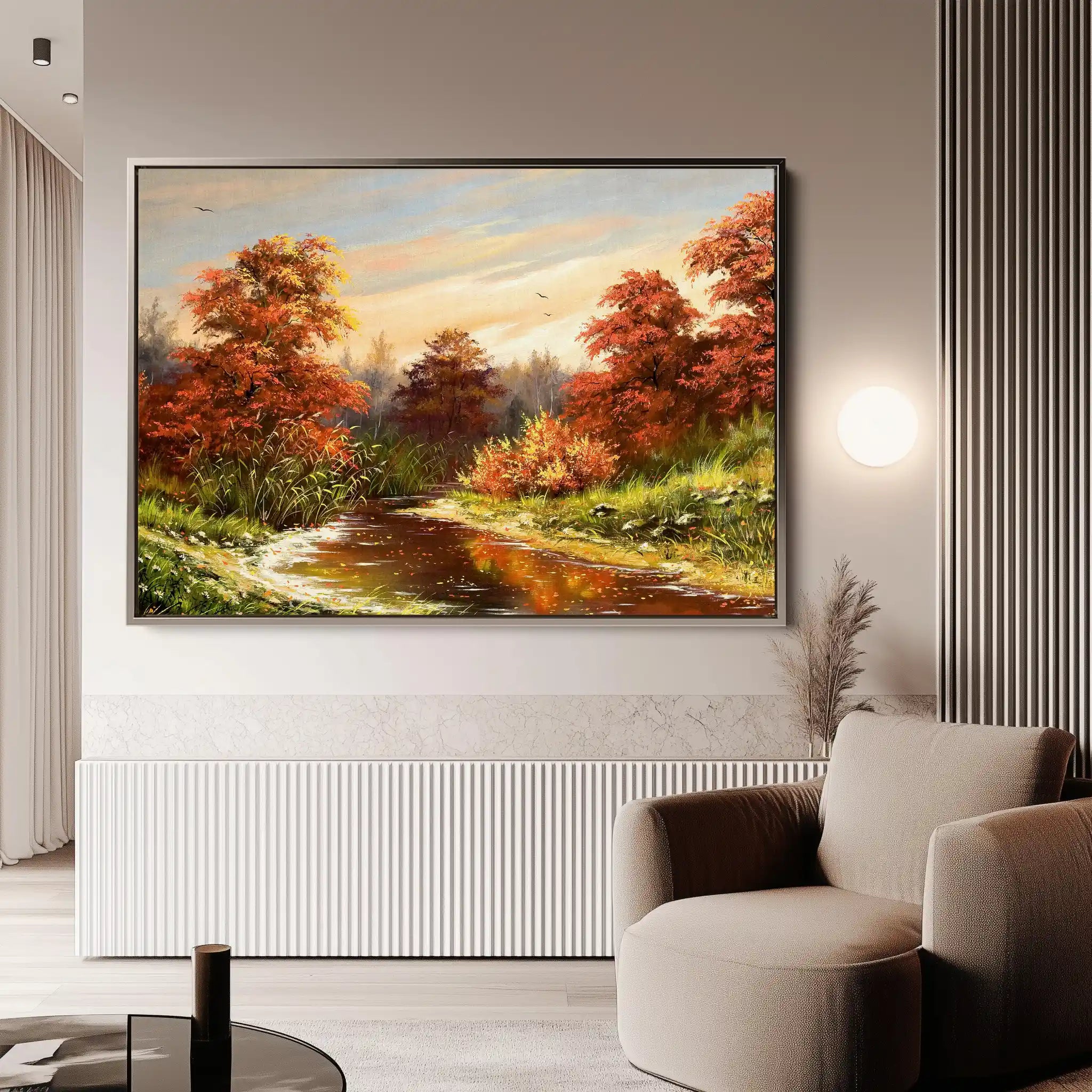 Landscape 016 Canvas Art 90 x 60 cm / Stretched on hidden frame