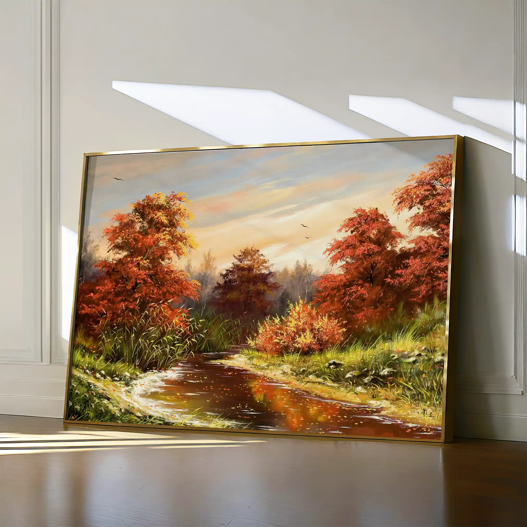 Landscape 016 Canvas Art 90 x 60 cm / Stretched on hidden frame