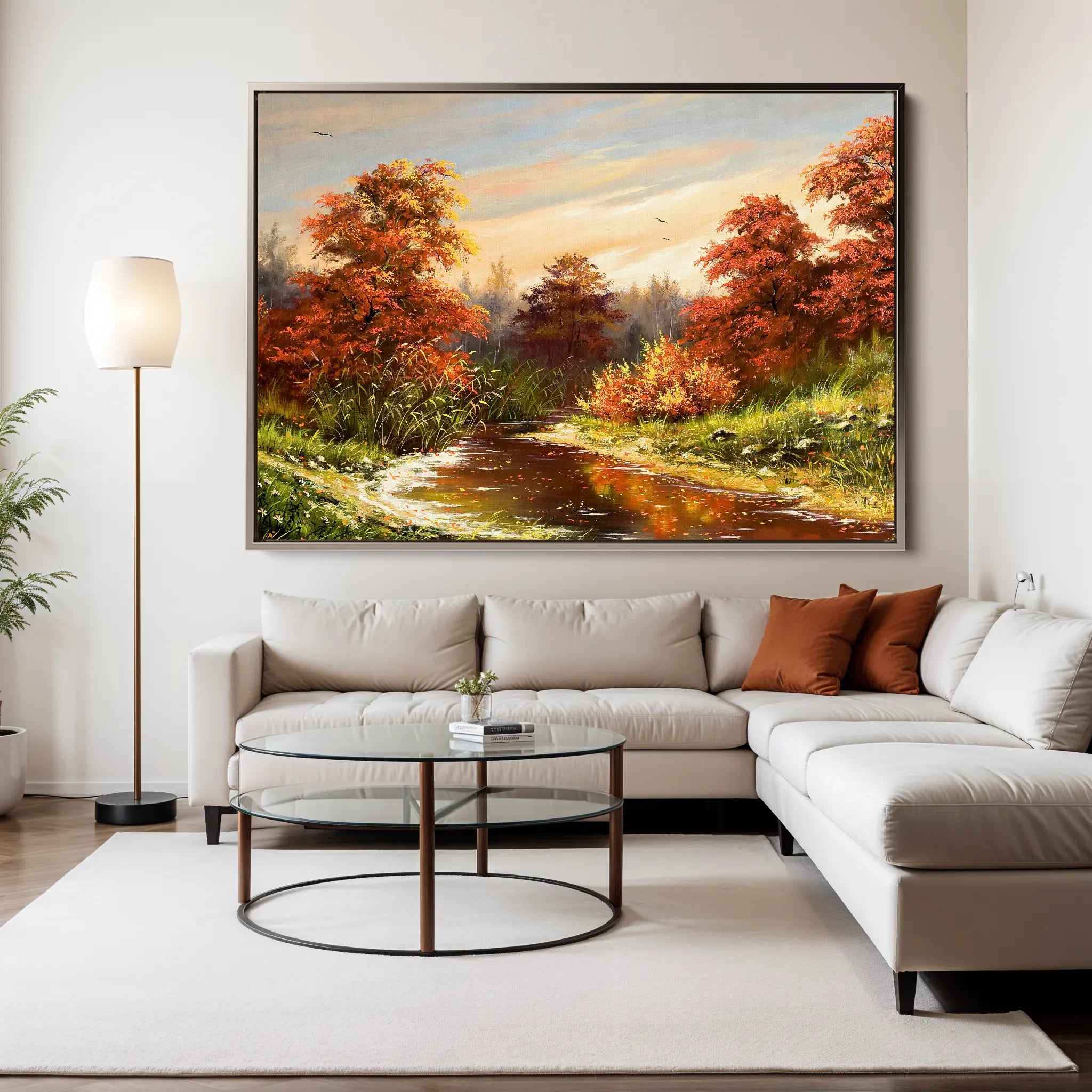 Landscape Canvas Wall Art WAD016-L 90 x 60 cm / Stretched on hidden frame