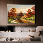 Landscape 016 Canvas Art 90 x 60 cm / Stretched on hidden frame