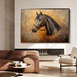 Horses 017 Canvas Art 90 x 60 cm / Stretched on hidden frame