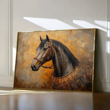 Horses 017 Canvas Art 90 x 60 cm / Stretched on hidden frame