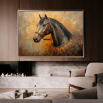 Horses 017 Canvas Art 90 x 60 cm / Stretched on hidden frame