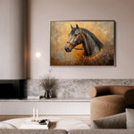 Horses 017 Canvas Art 90 x 60 cm / Stretched on hidden frame