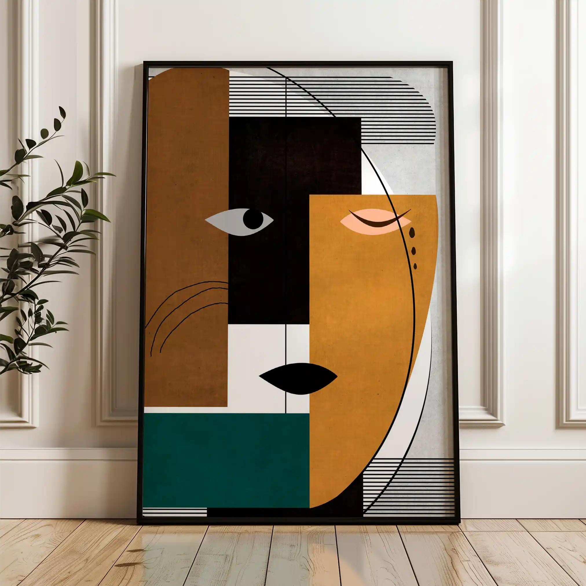 Portrait 017 Canvas Art 90 x 60 cm / Stretched on hidden frame