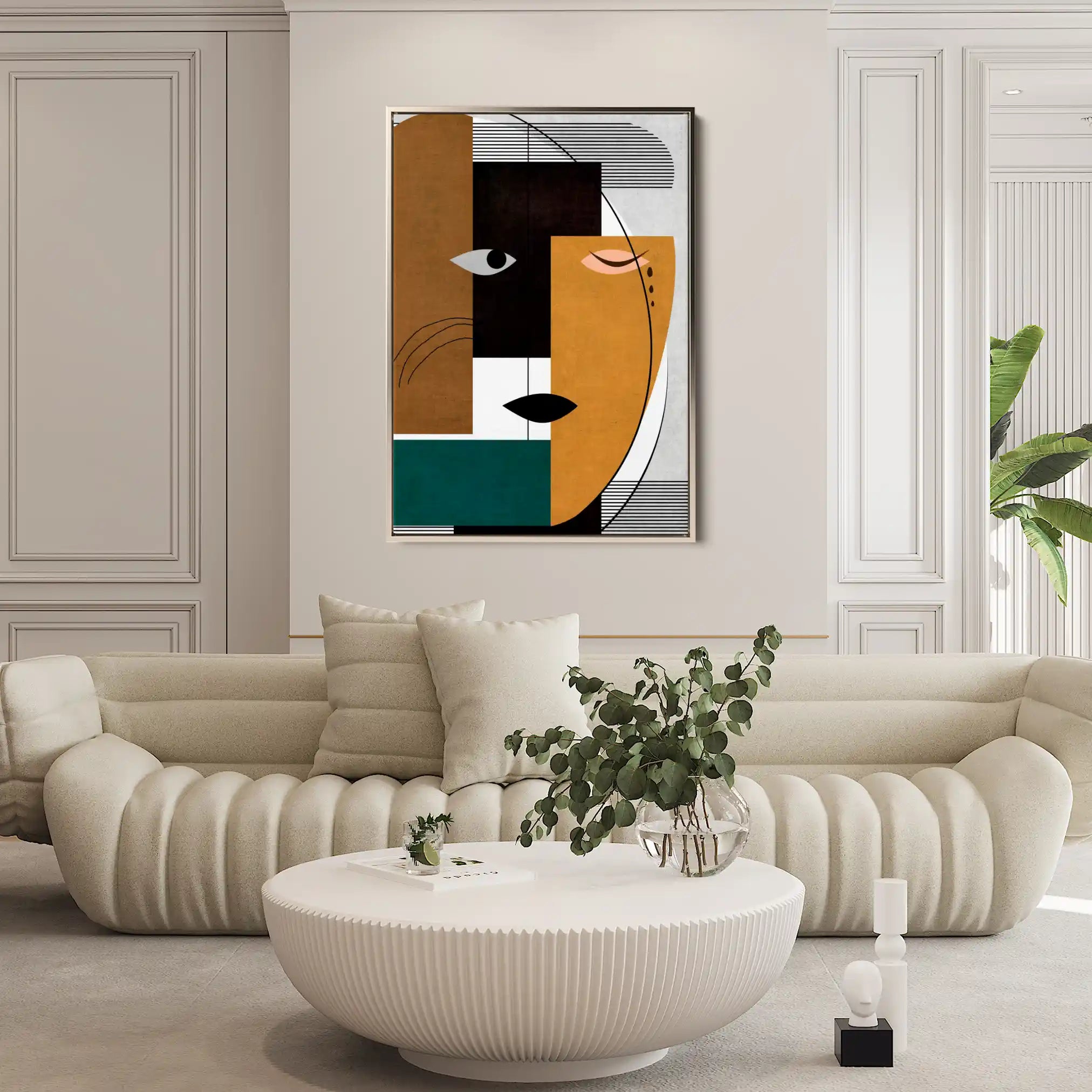 Portrait 017 Canvas Art 90 x 60 cm / Stretched on hidden frame